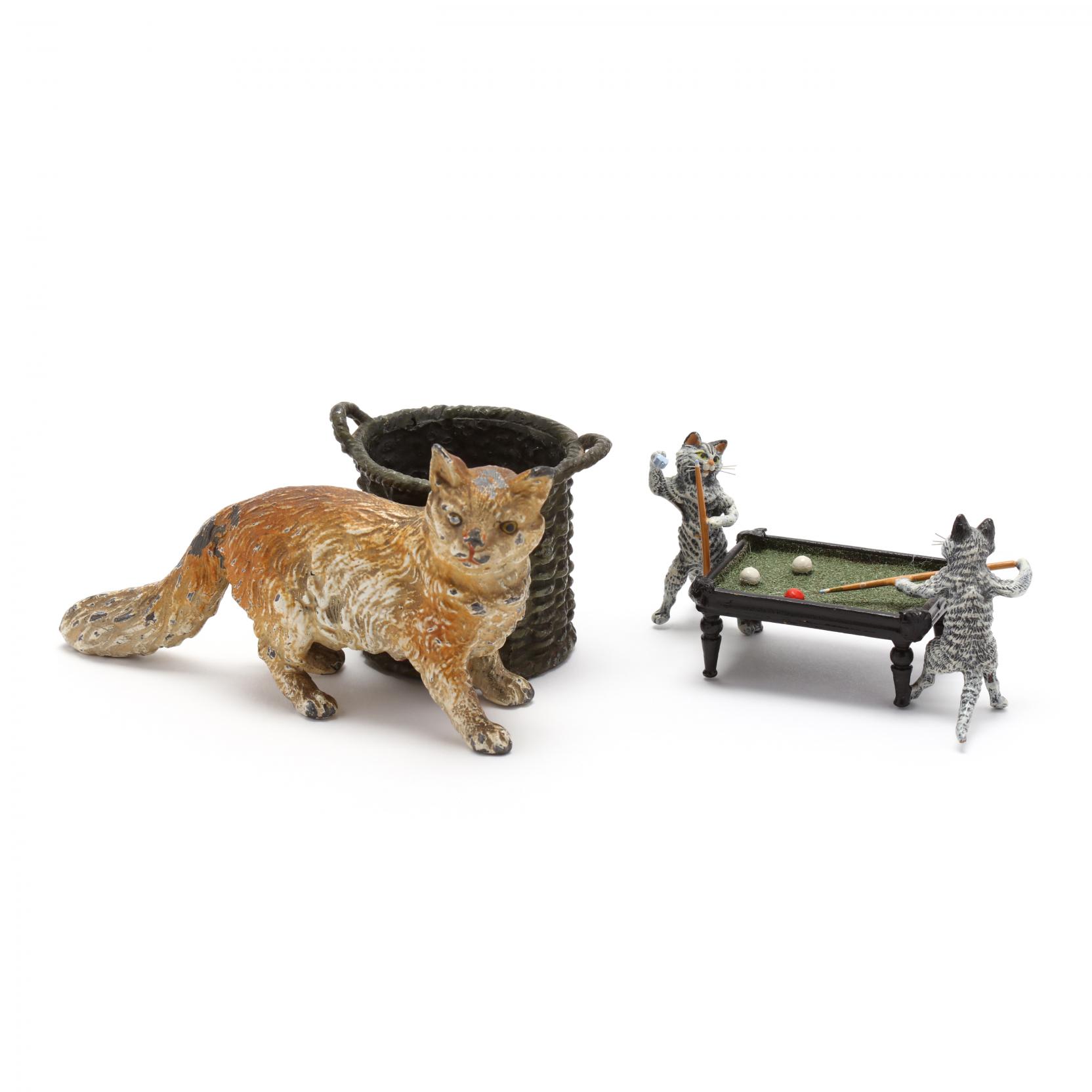 Two Cold Painted Bronze Cats (Lot 447 - The Holiday Gallery