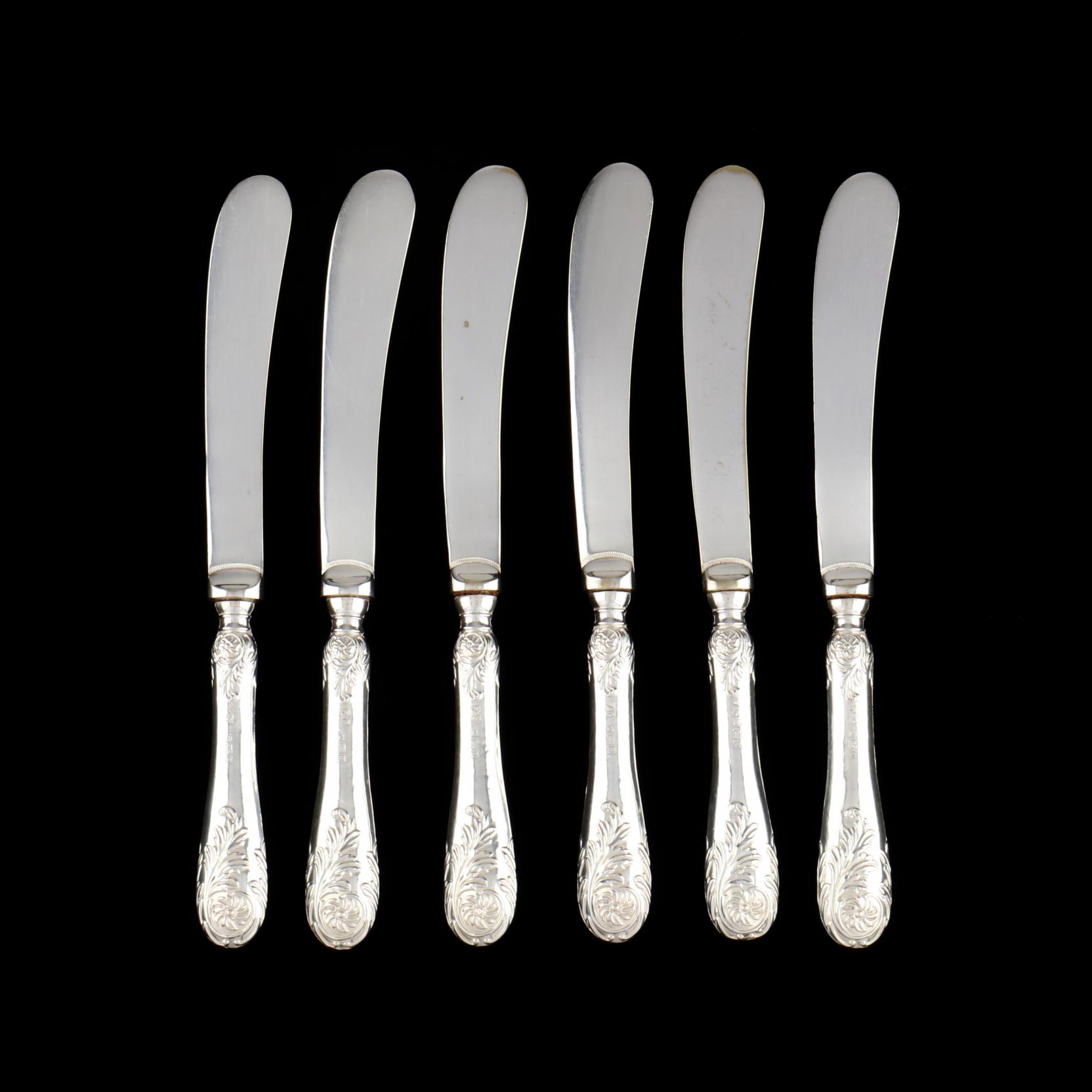 A Set of Six George VI Silver Butter Knives (Lot 1146 - Silver