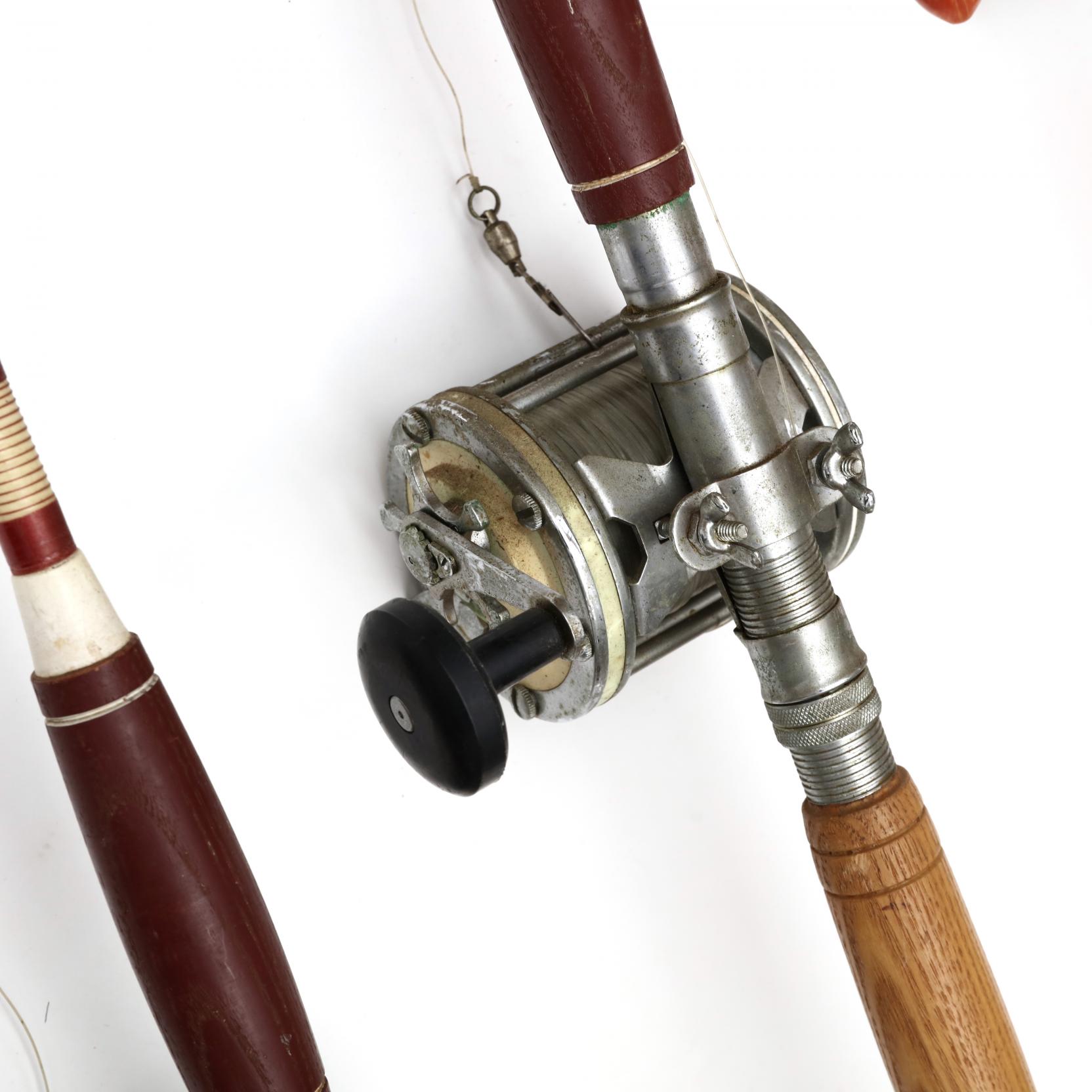 Three Vintage Fishing Rods with Reels (Lot 597 - November Gallery  AuctionNov 2, 2019, 9:00am)