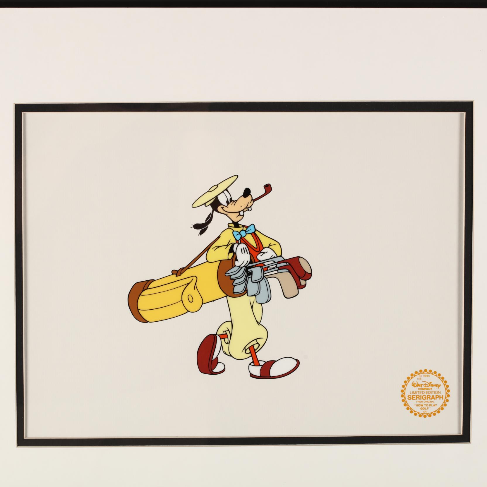 Two Animation Golfing Sericels - Bugs Bunny and Goofy (Lot 584