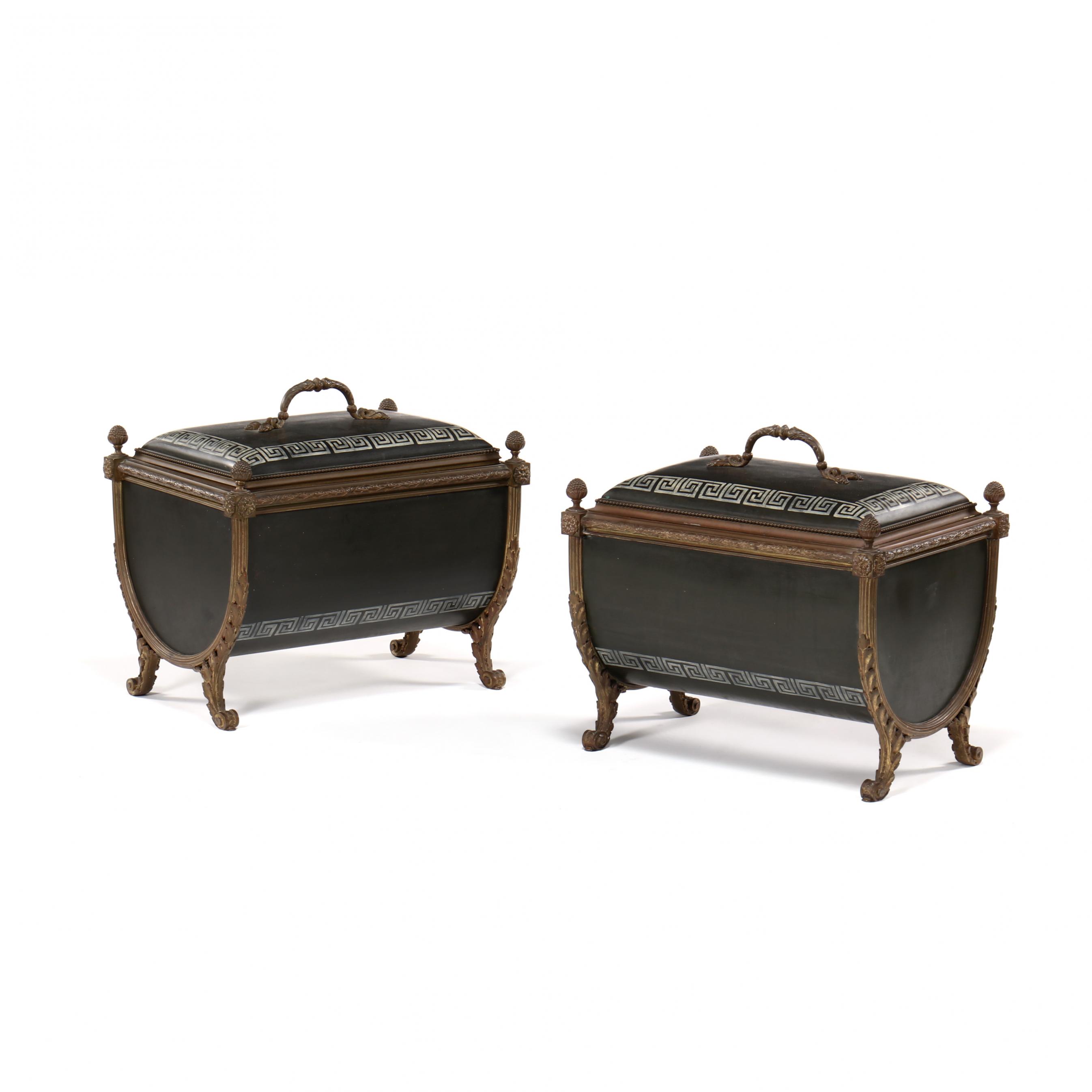 pair-of-neoclassical-style-painted-bronze-coal-scuttles