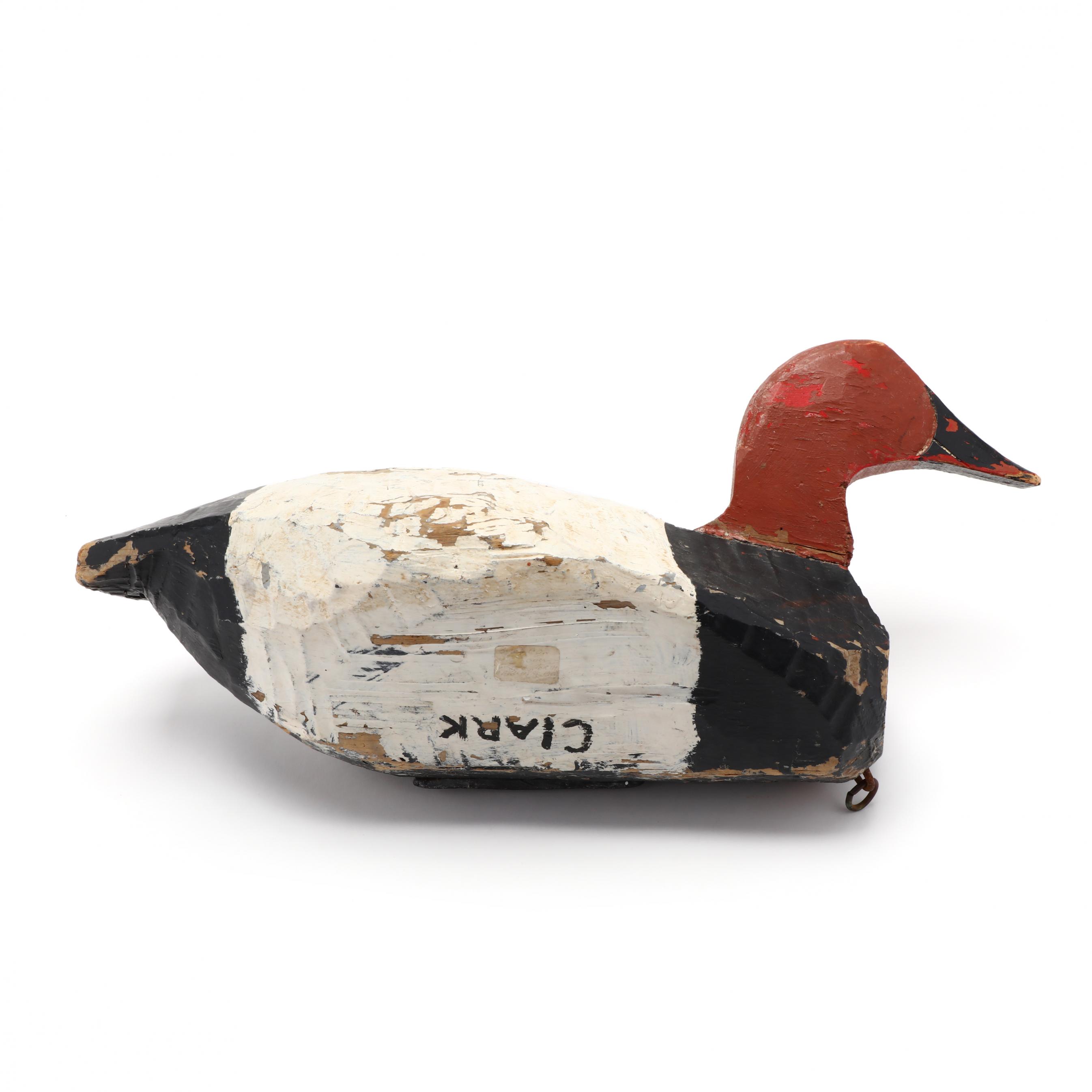 North Carolina, Canvas Back Duck Decoy (Lot 150 - The Holiday