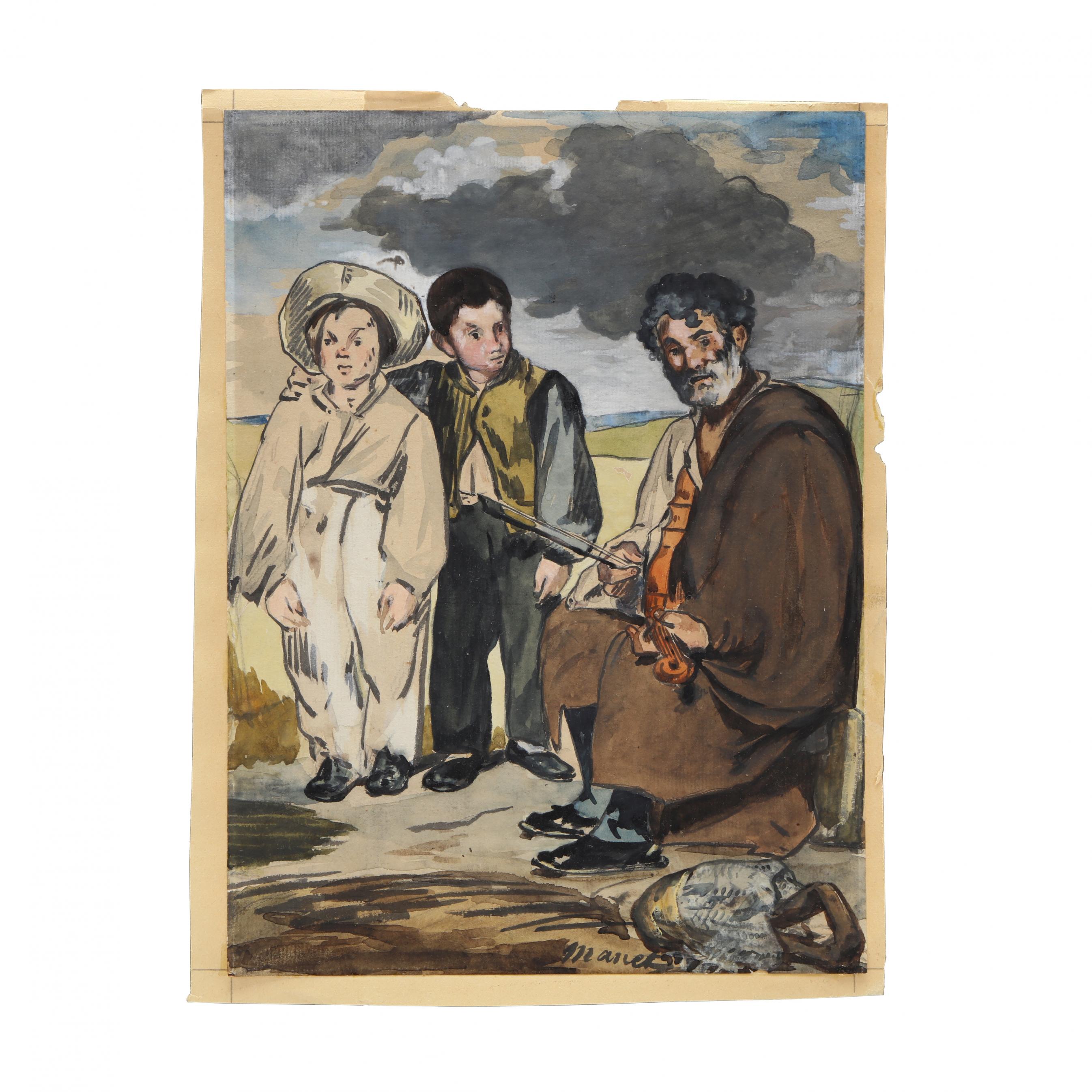 after Édouard Manet (French, 1832-1883), Fragment of The Old