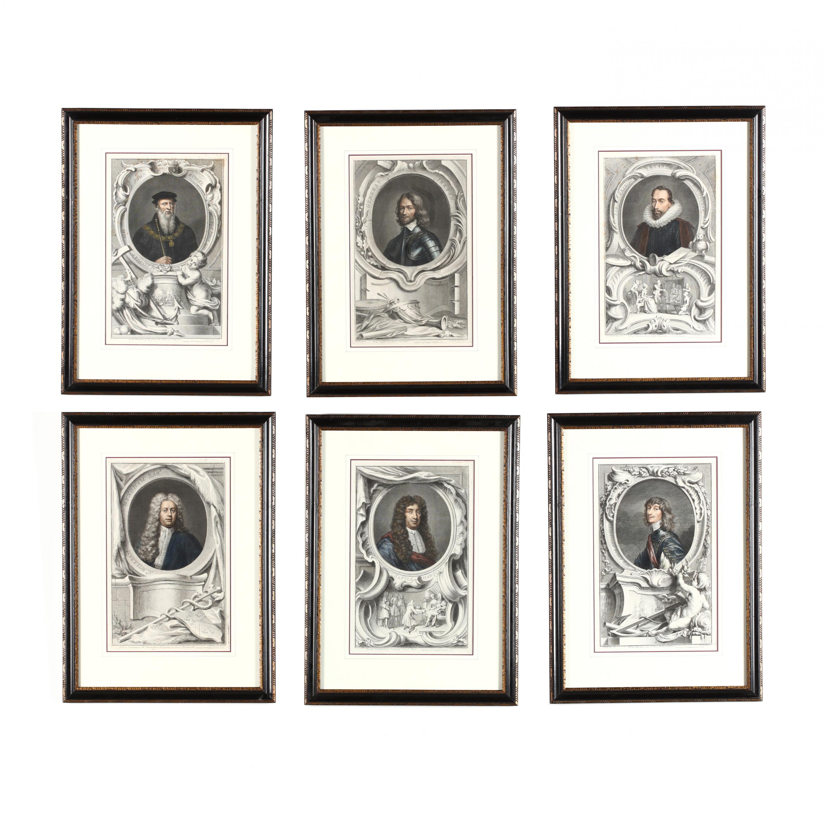 jacobus-houbraken-dutch-1698-1780-six-engravings-from-i-the-heads-of-illustrious-persons-of-great-britain-i