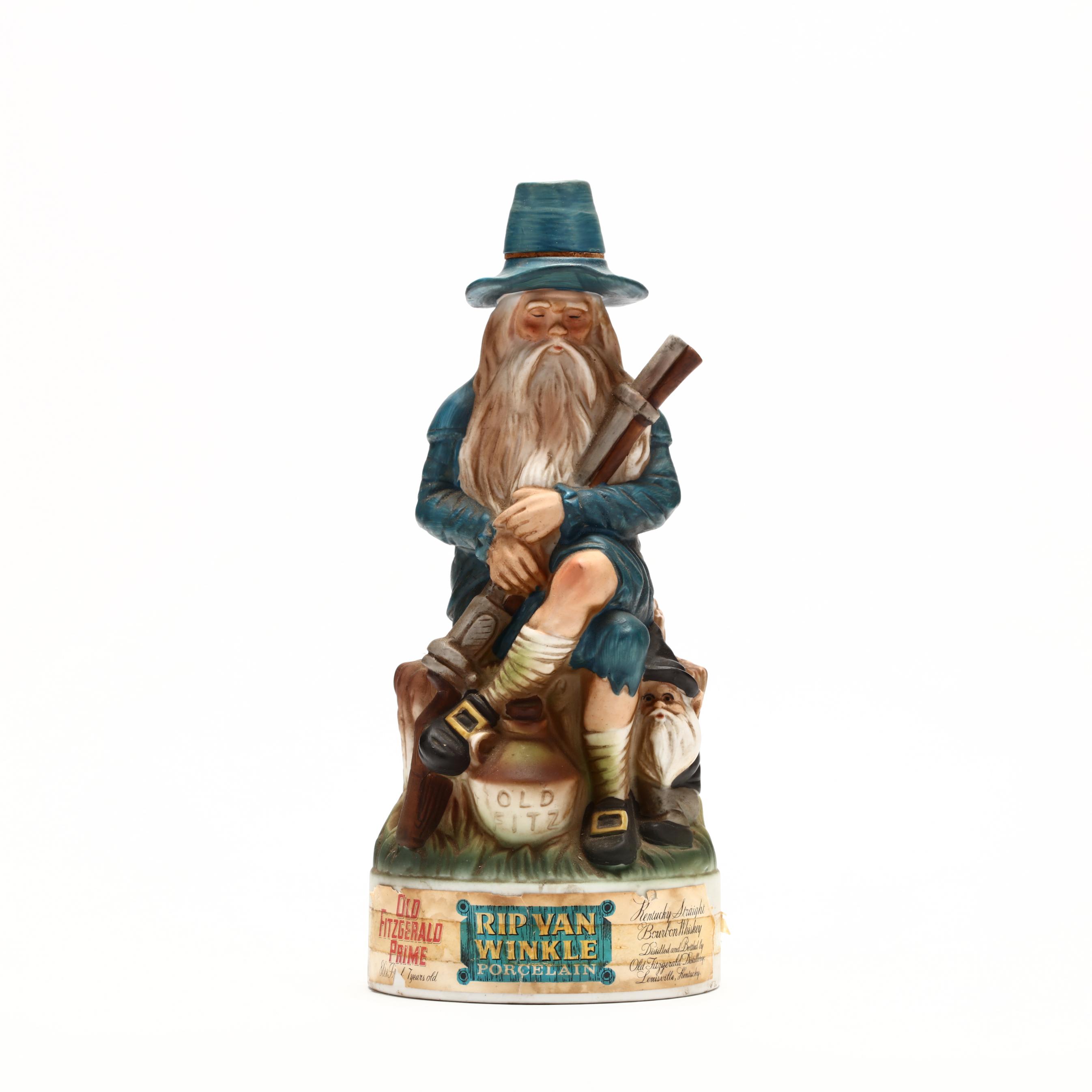 Old Fitzgerald Prime Whiskey in Rip Van Winkle Porcelain