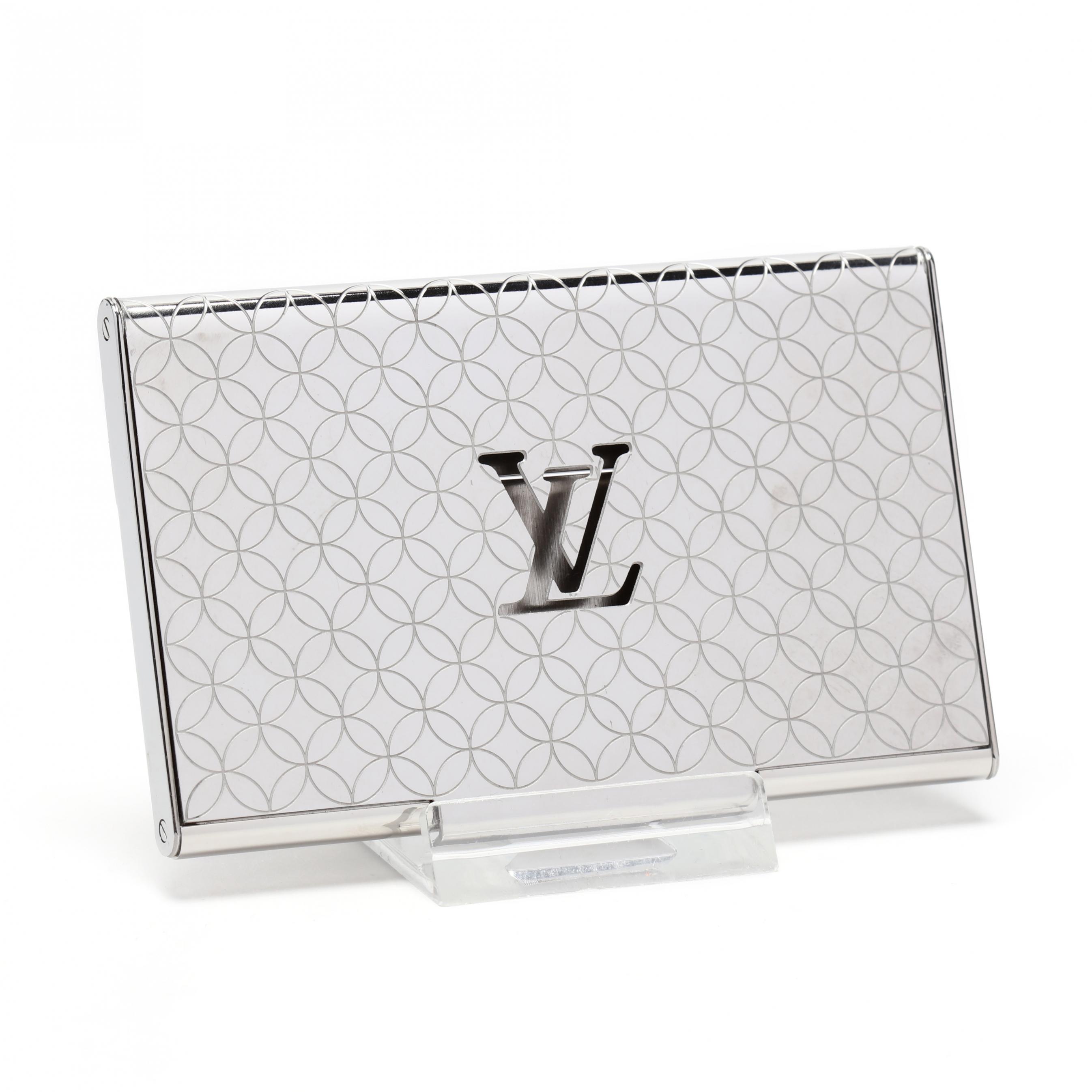 A Louis Vuitton Metal Champs-Élysées Card Case (Lot 186