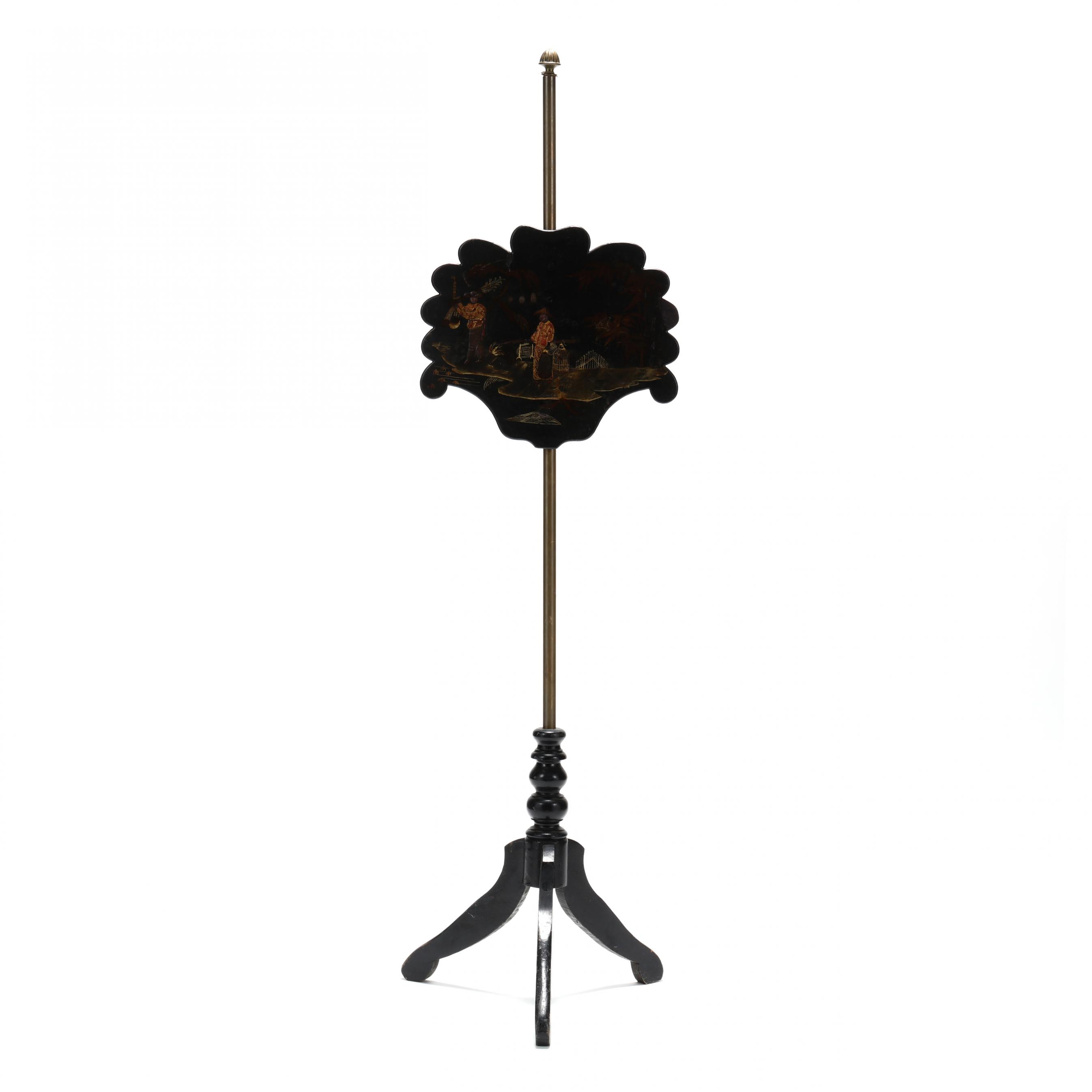 antique-english-chinoiserie-pole-screen