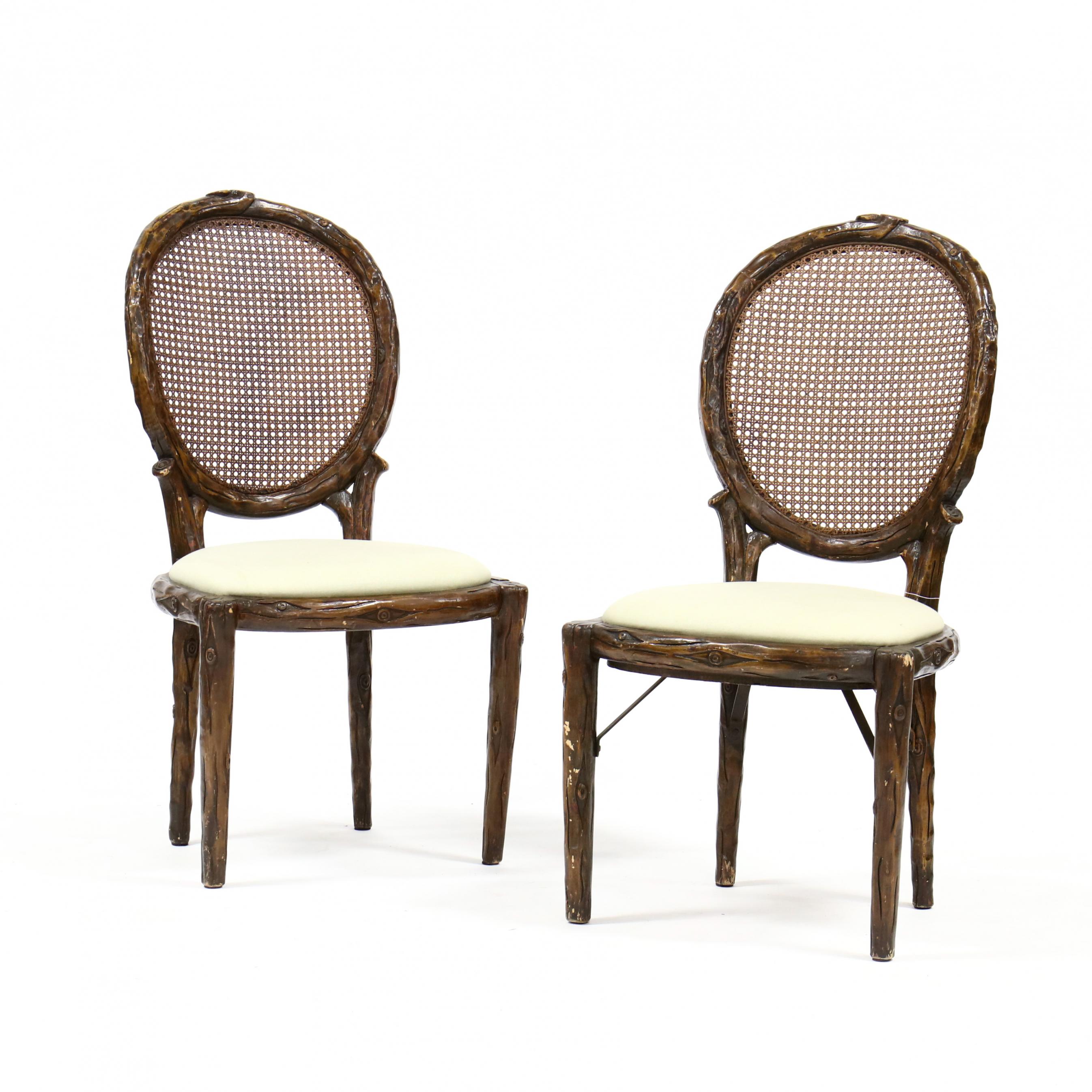 pair-of-faux-bois-carved-and-painted-side-chairs