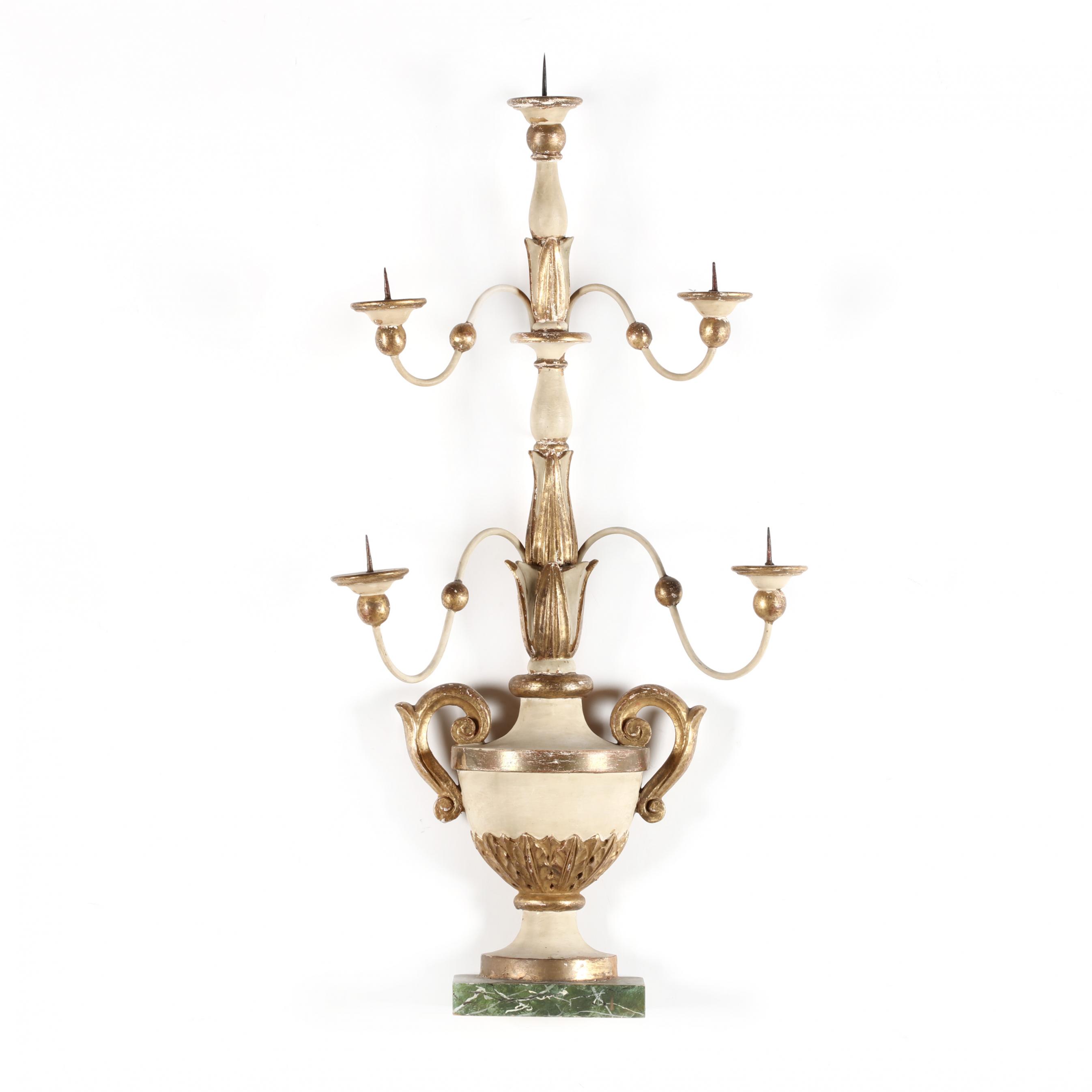 vintage-italian-carved-and-painted-mantel-candelabra