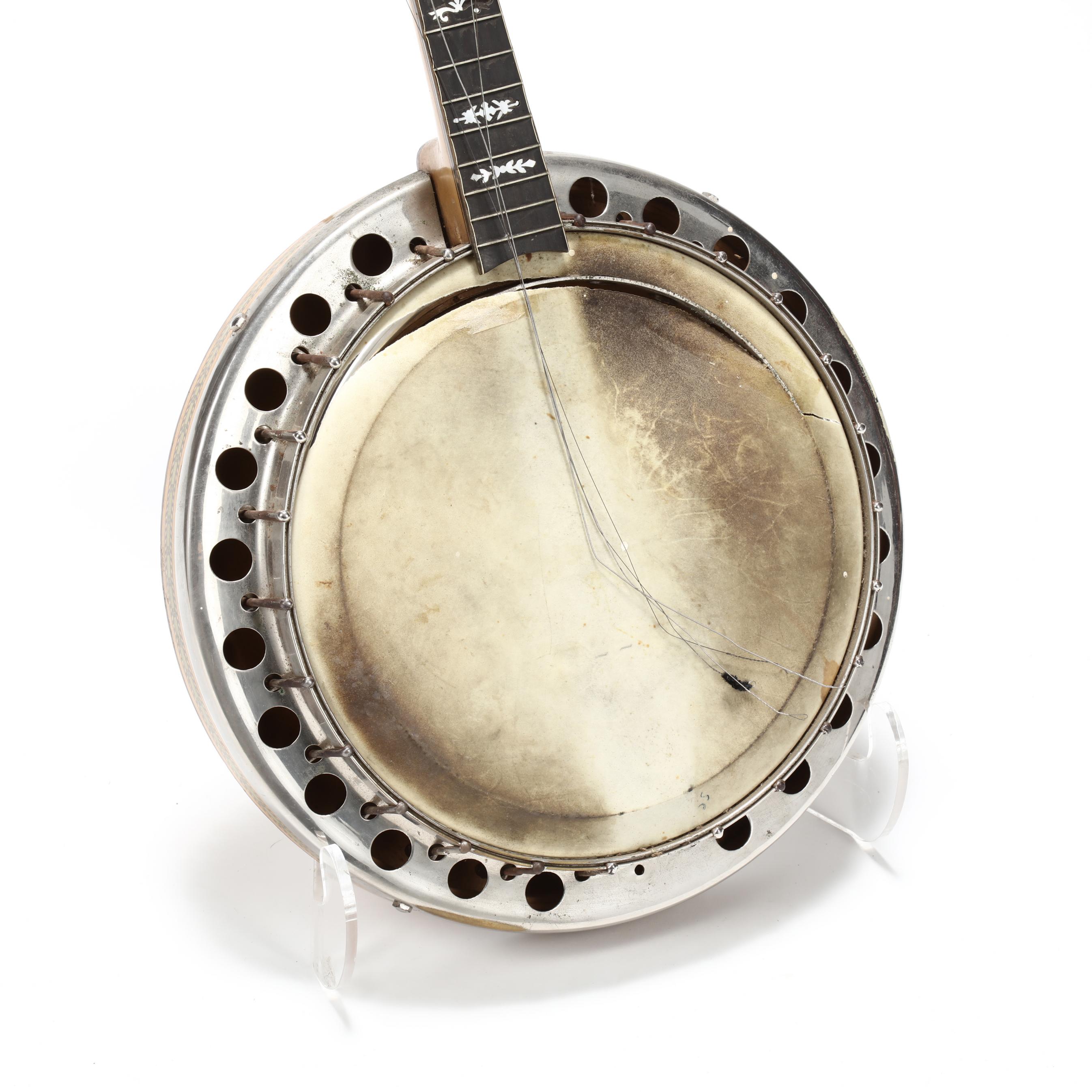 S.S. Stewart Wonder Tone Four-String Tenor Banjo (Lot 3158