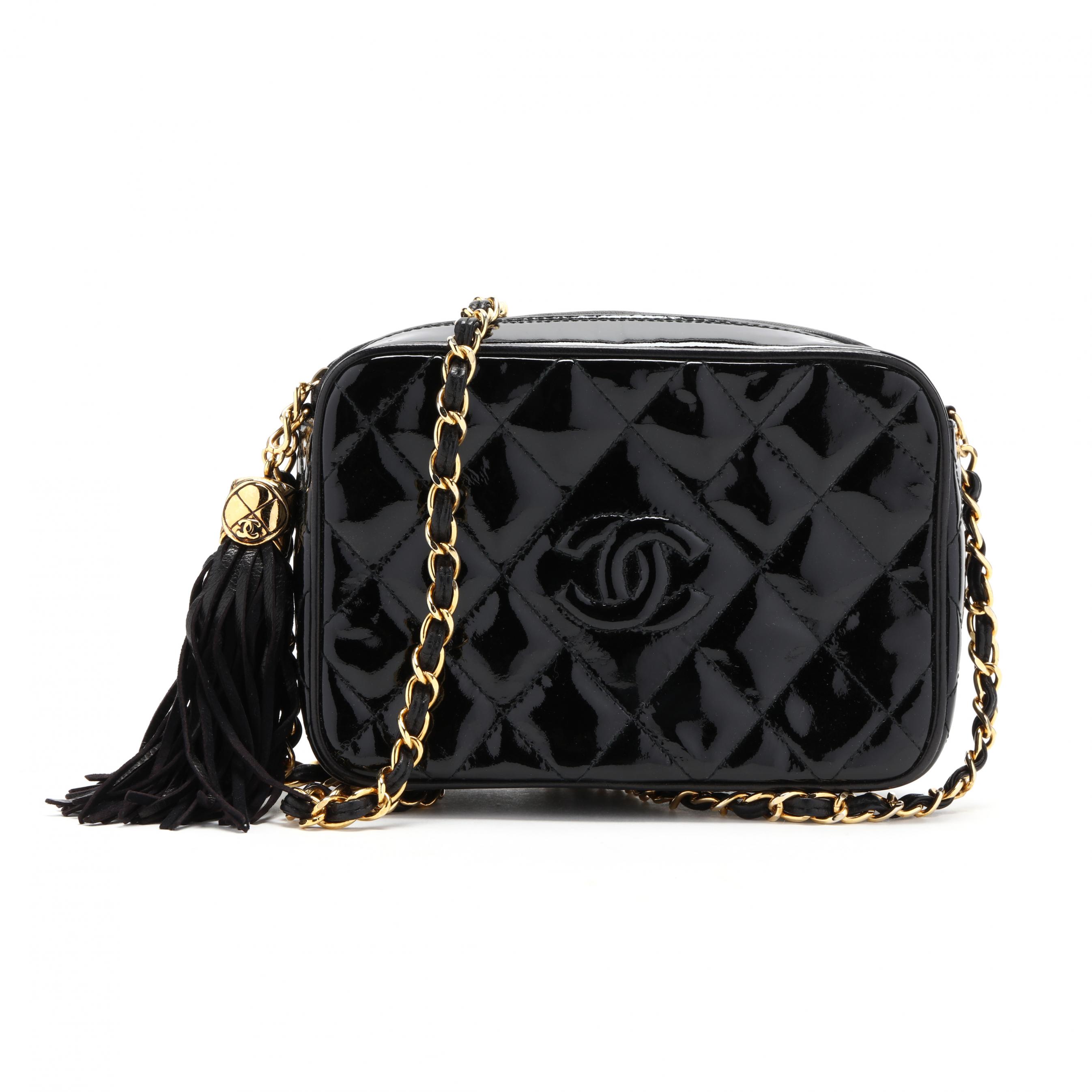 Vintage Black Patent Camera Bag, Chanel (Lot 121 - Upcoming: The