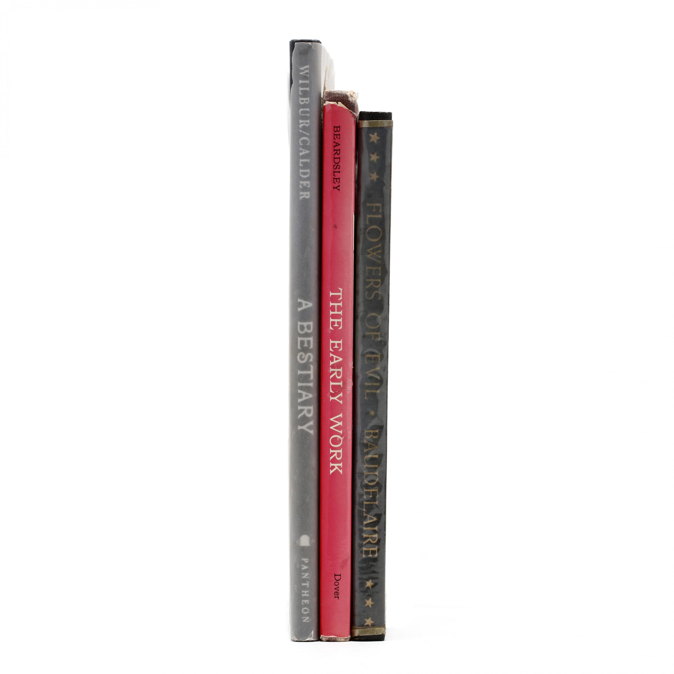 three-books-with-printed-illustrations-by-calder-and-beardsley