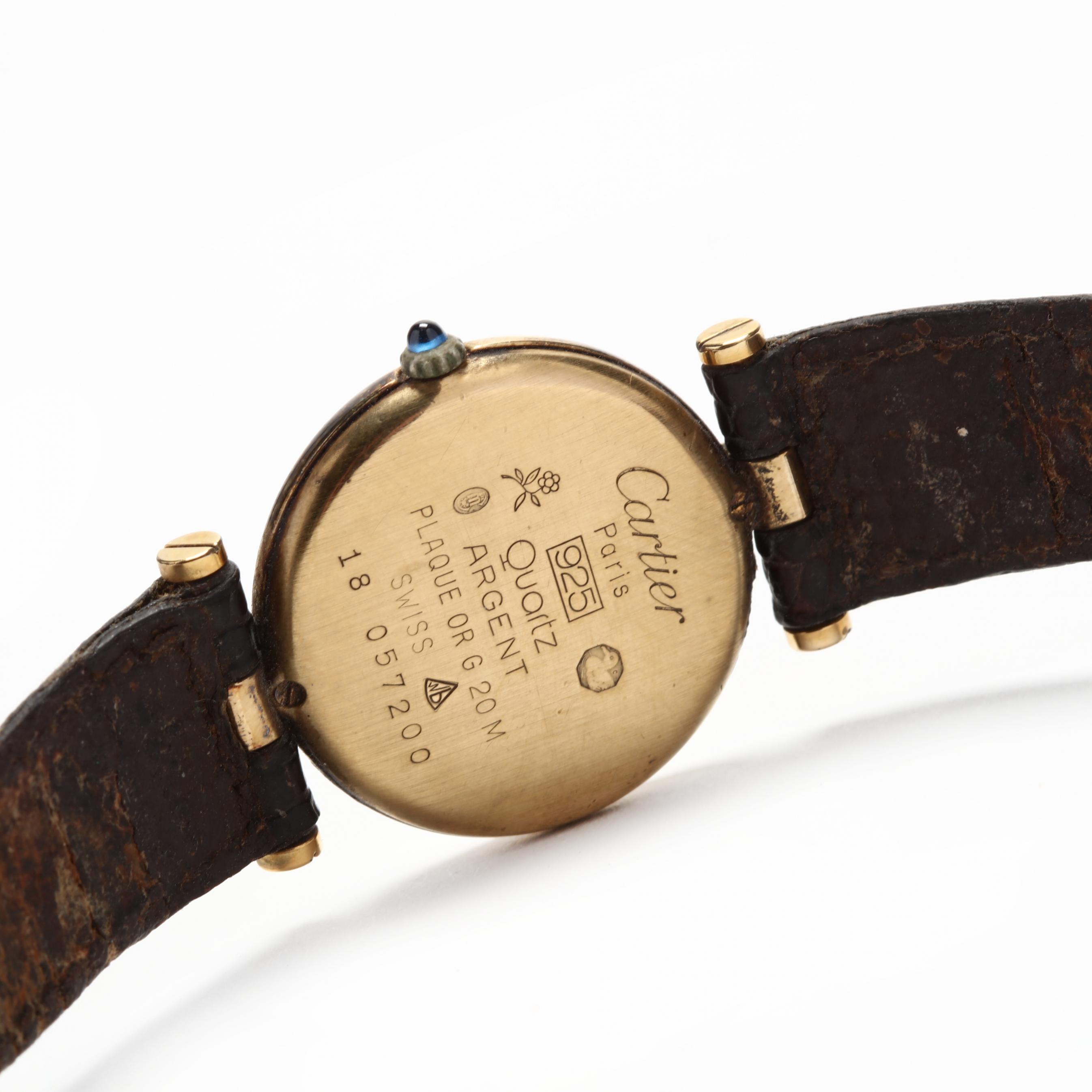 Lady's Vermeil Watch, must de Cartier (Lot 2129 - Upcoming