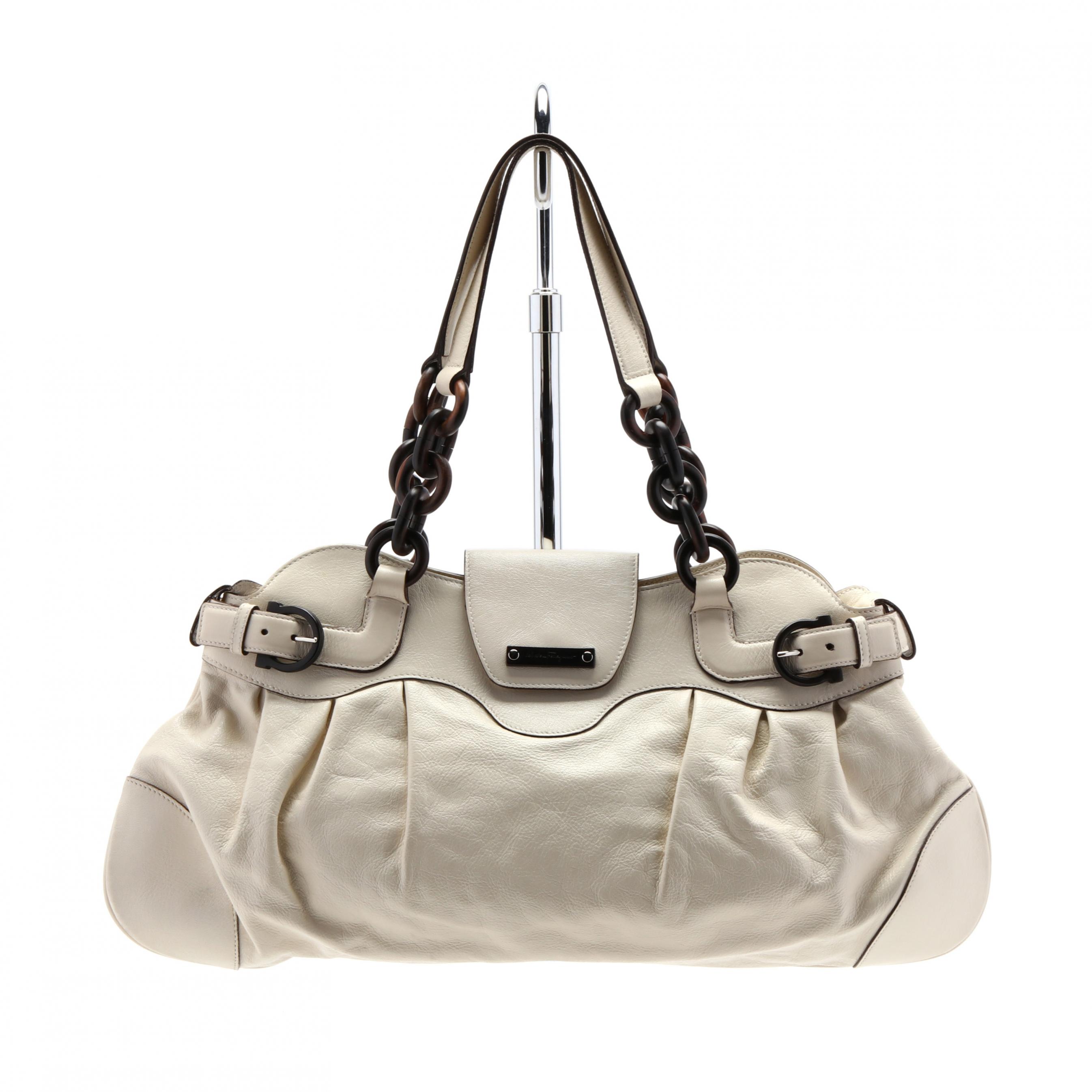 Salvatore Ferragamo ビジネスバッグ ホワイト FERRAGAMO (Salvatore Ferragamo) フェラガモ ブリーフケース