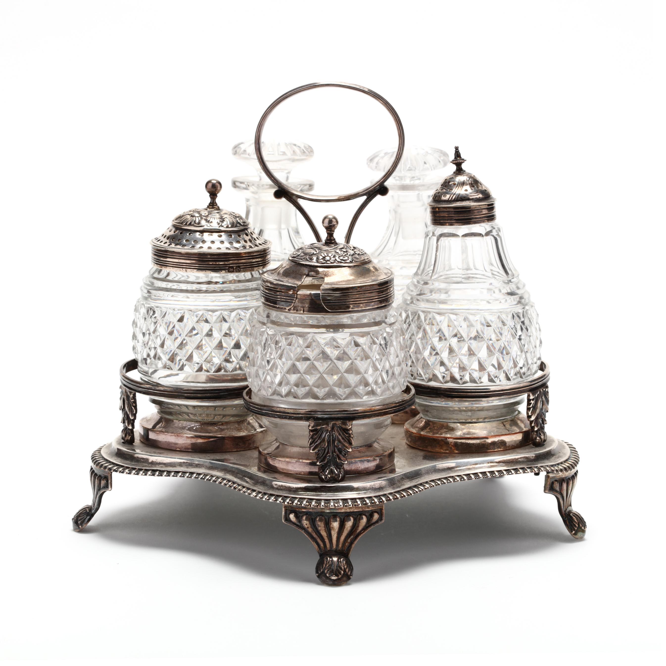 A George III Silver Cruet Set (Lot 442 - Upcoming: The Important
