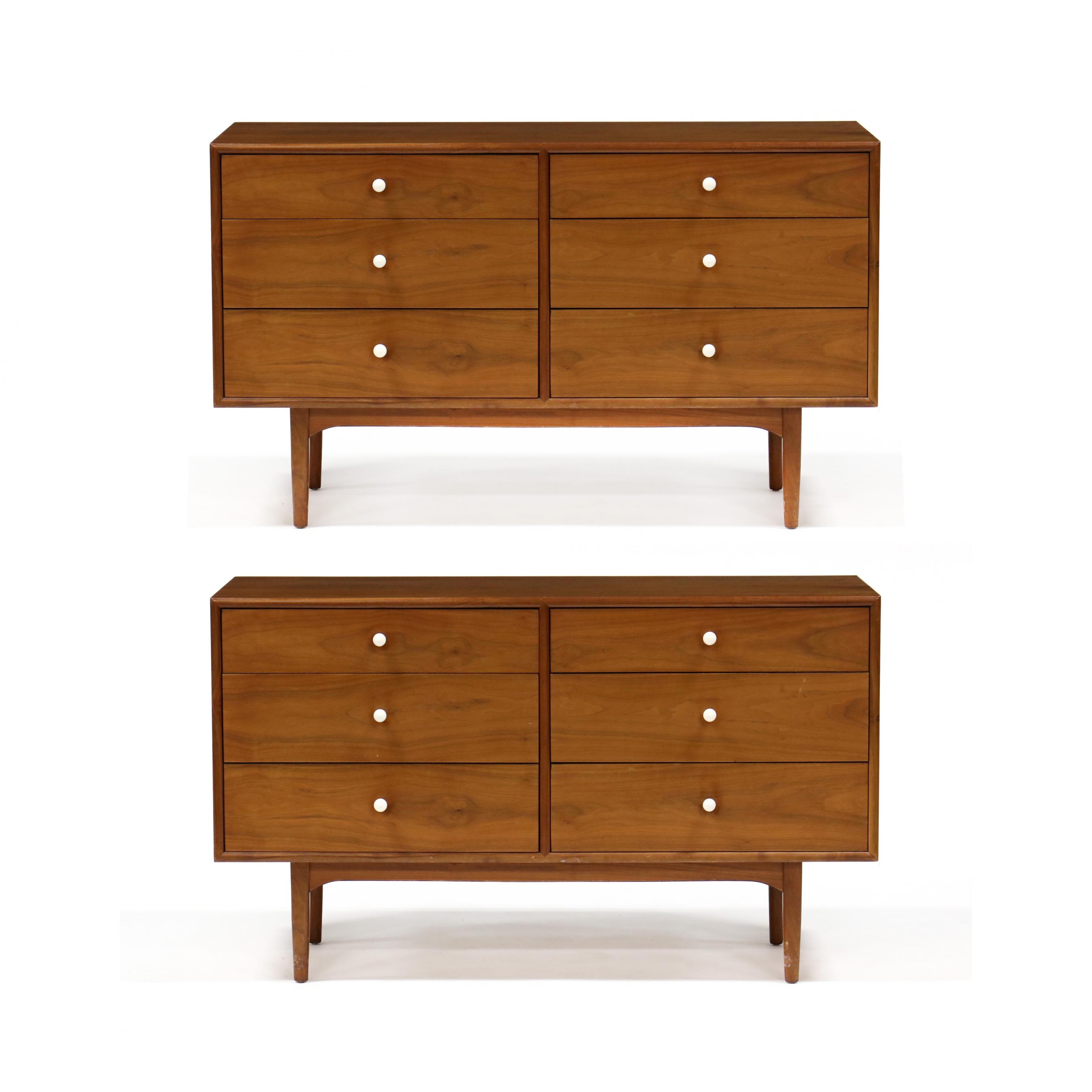 drexel-declaration-pair-of-mid-century-dressers