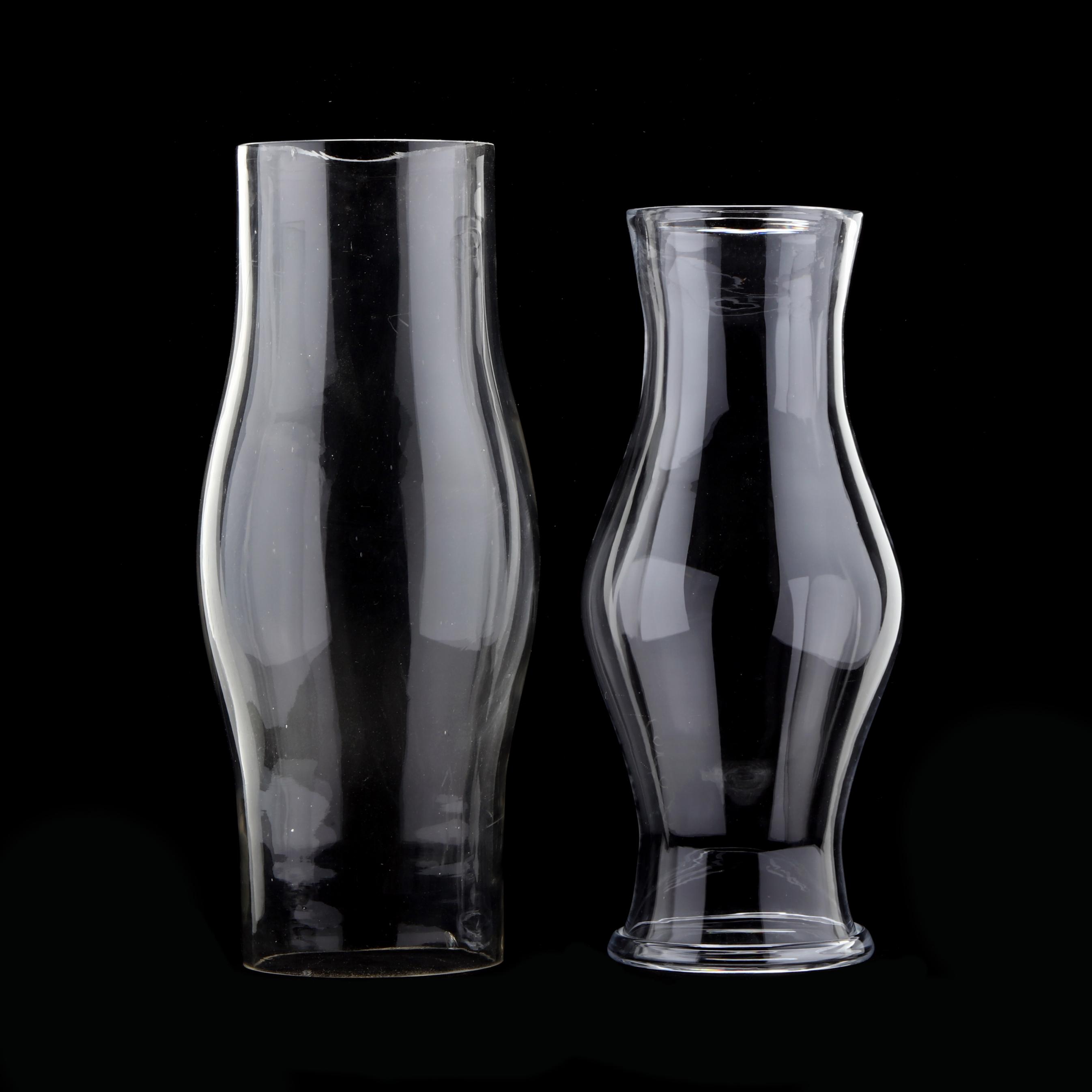 two-blown-glass-hurricane-shades