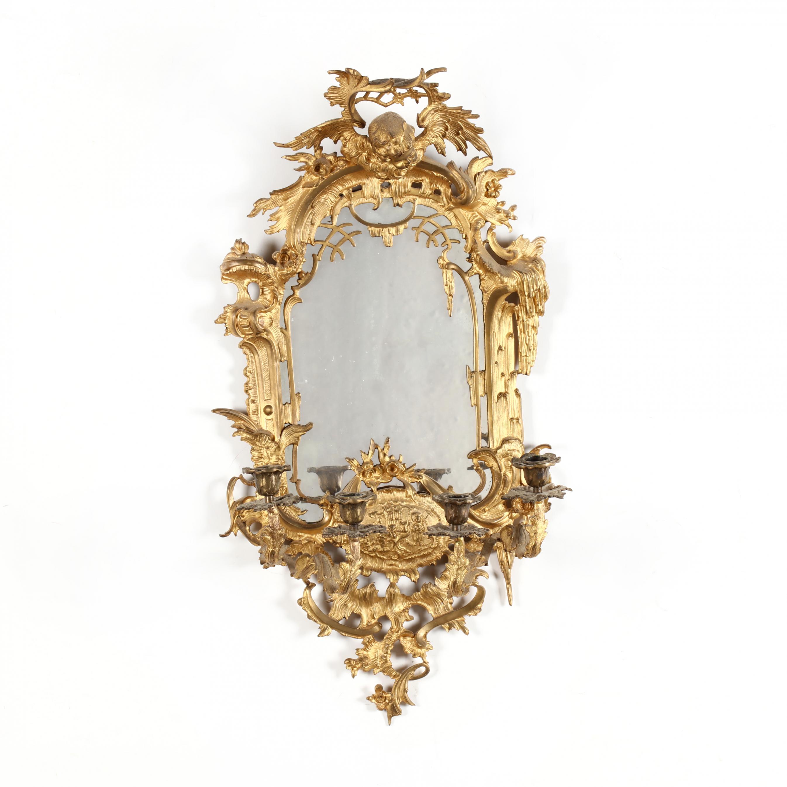 rococo-revival-gilt-metal-mirrored-sconce