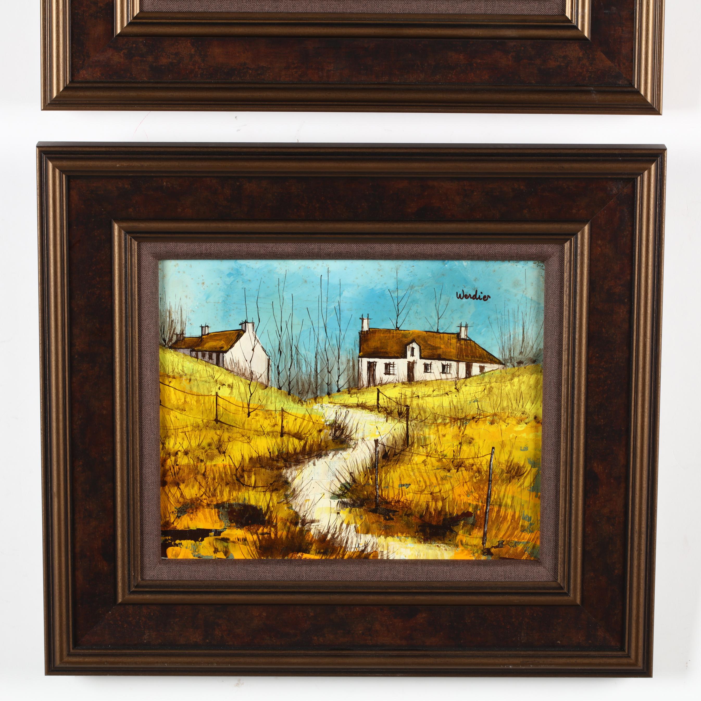 A Pair of Vintage Landscape Paintings by Werdier (Lot 230