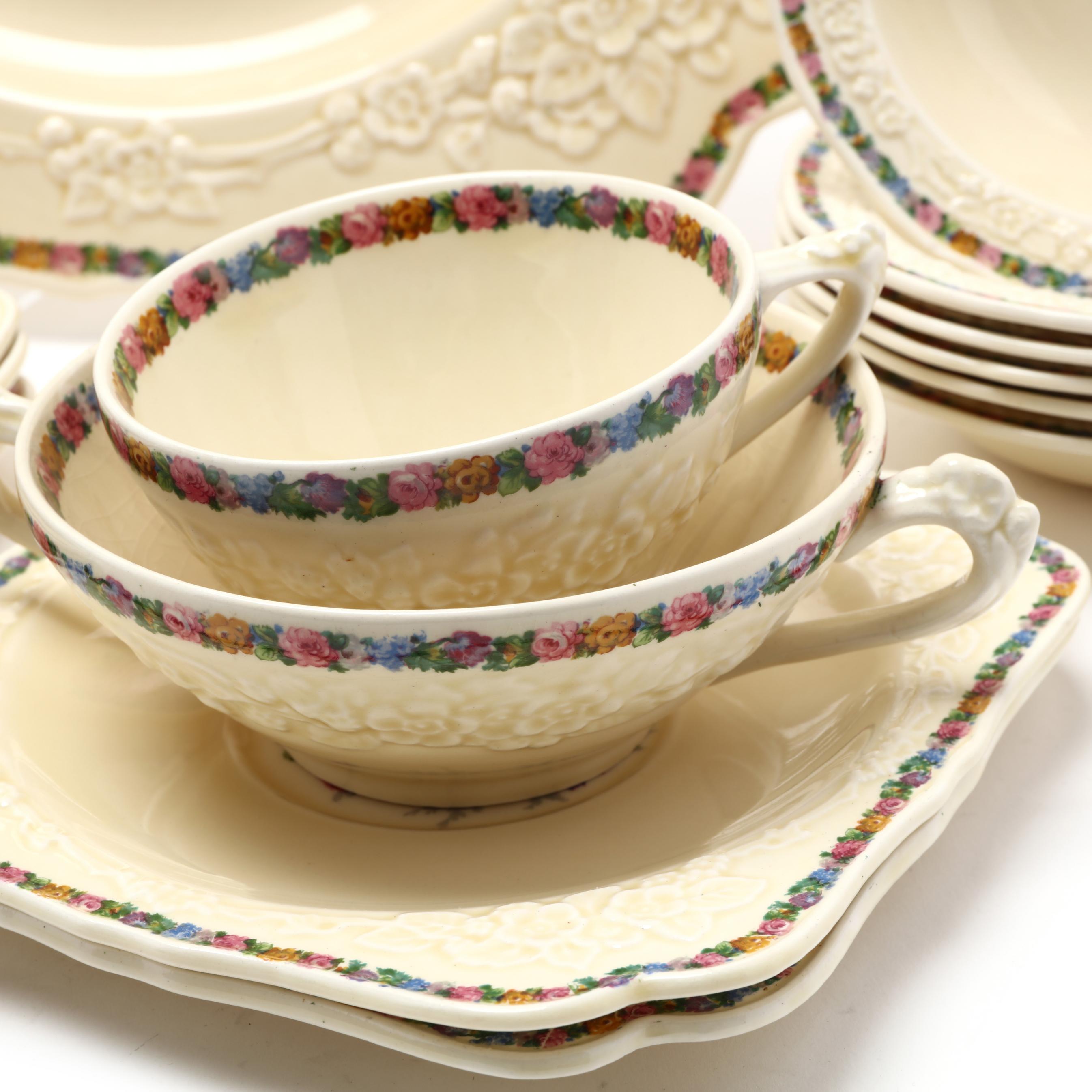 Set of (79) Crown Ducal China, 