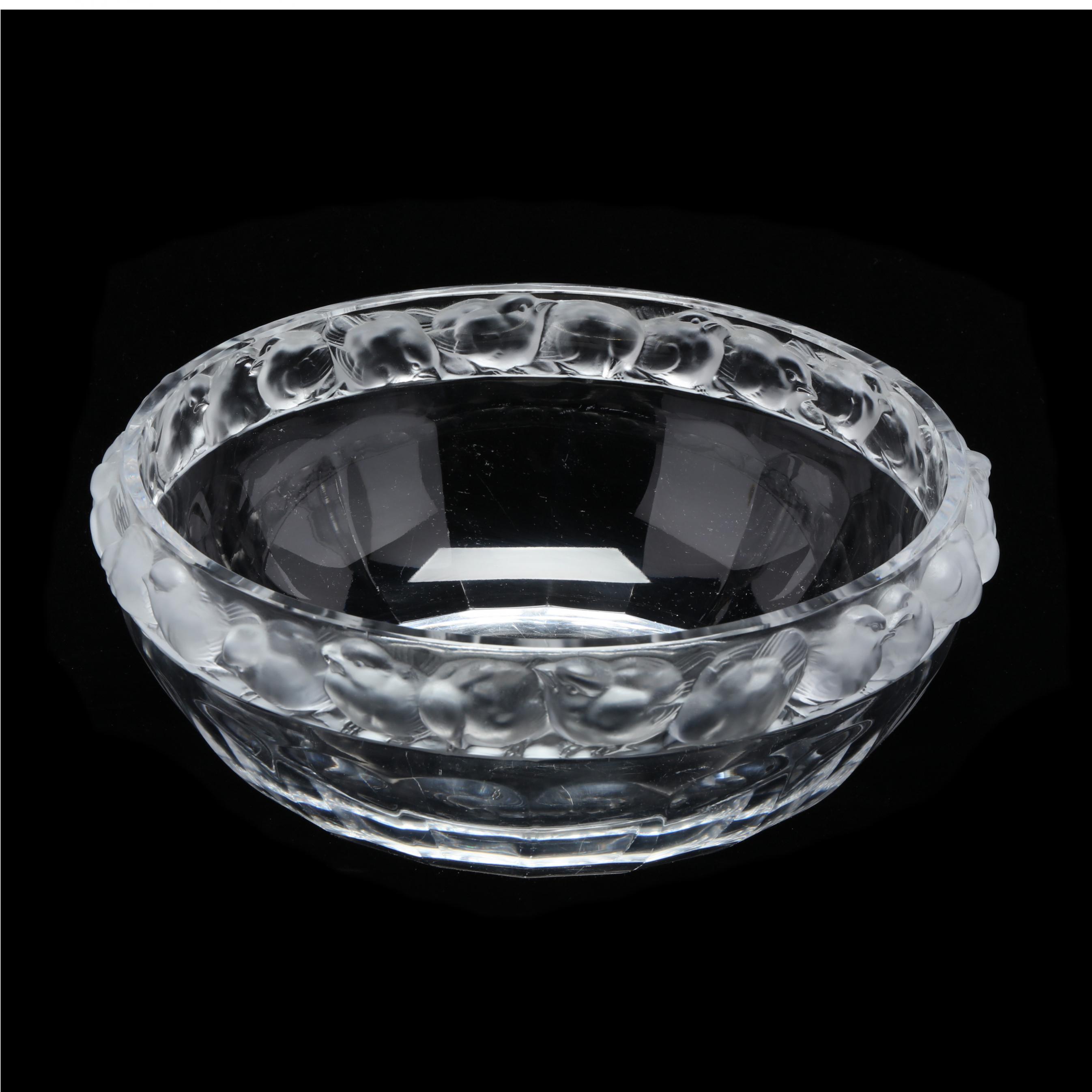 ○激レア LALIQUE Mésanges ラリック クリスタル テーブルランプ Lalique Crystal Ariane Table Dresser Lamps Doves Pair. For