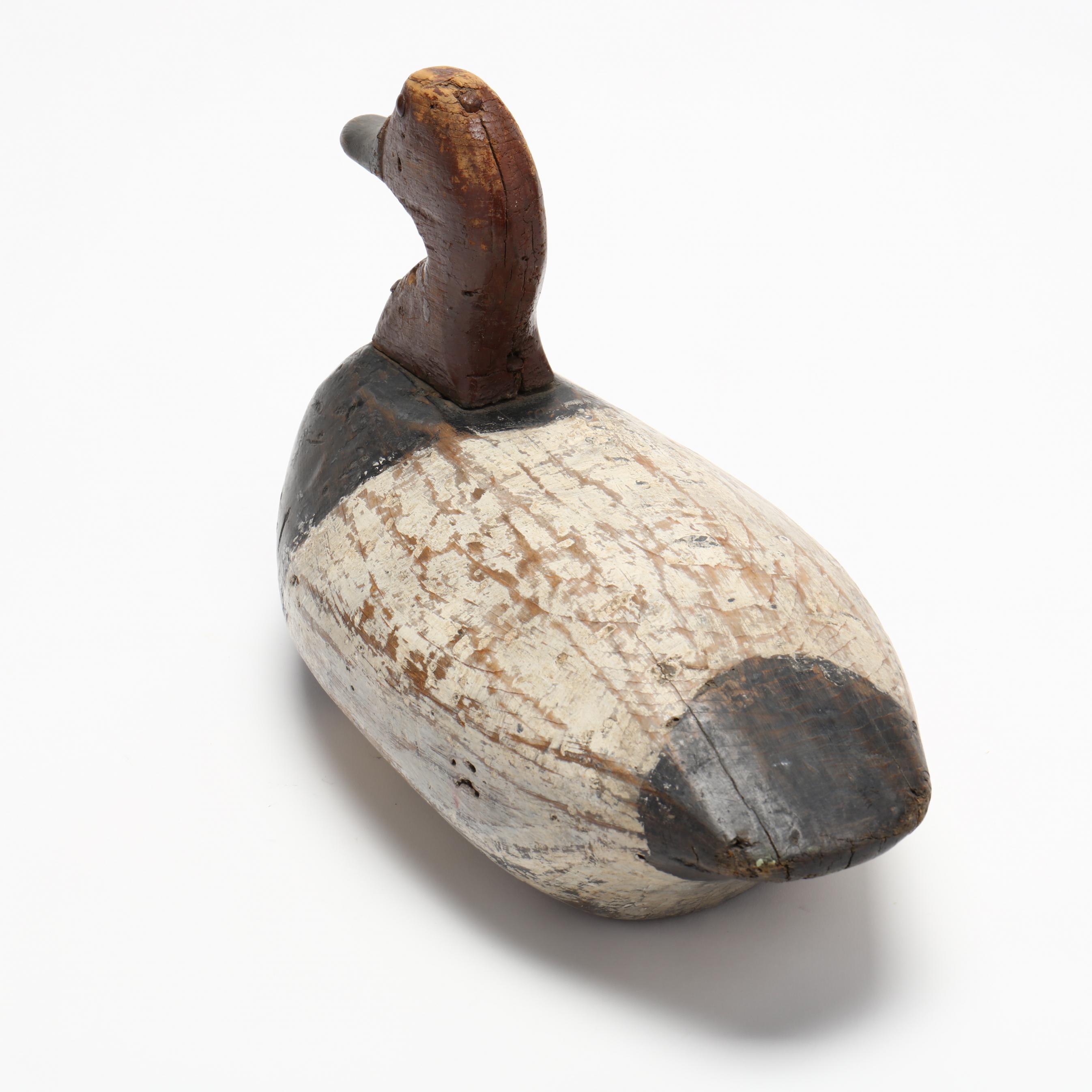 Linwood Dudley (NC, 1886-1958), Drake Canvasback Decoy (Lot 197