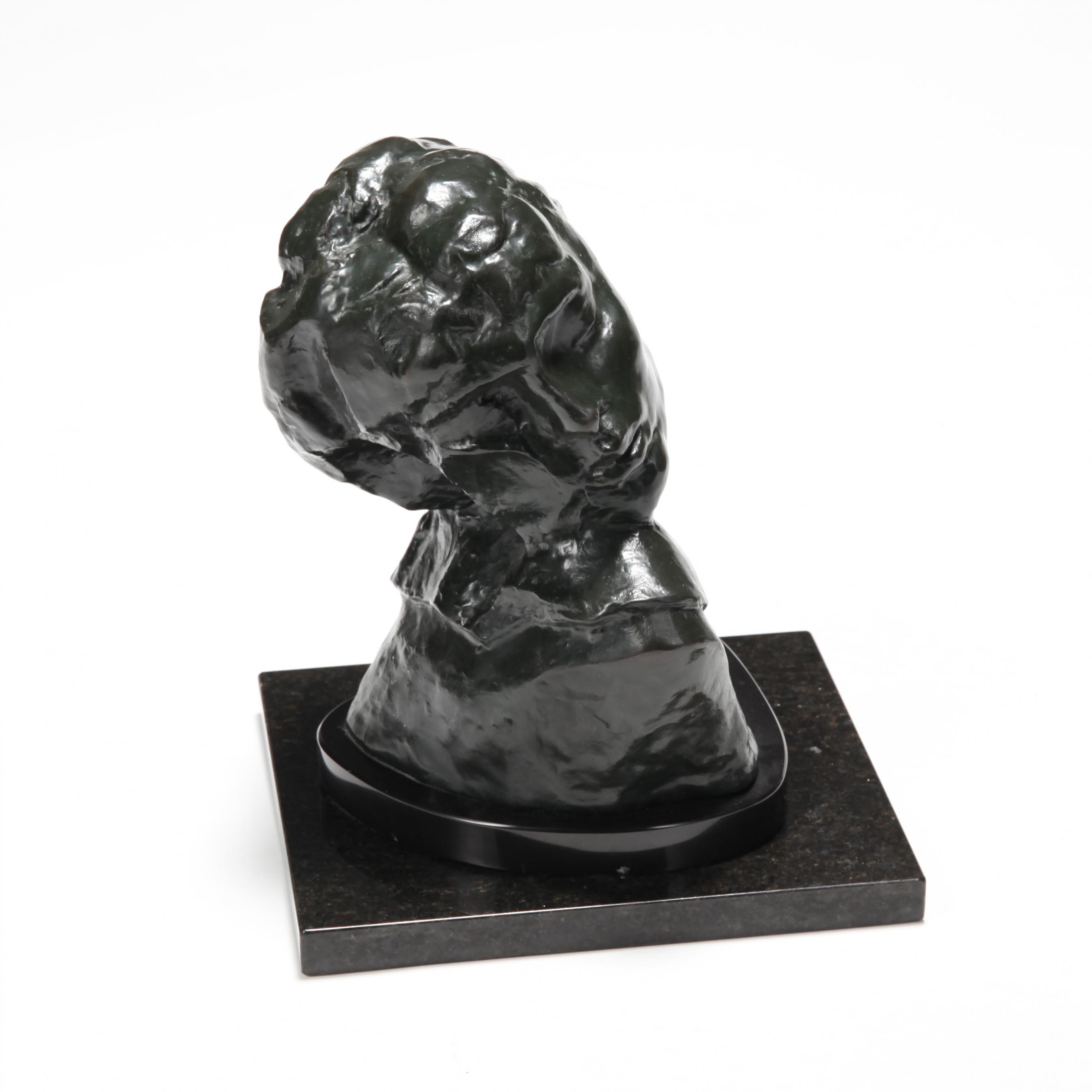 Rodin、noir et blanc after Auguste Rodin, Tête de la Luxure (Head of Lust) (Lot