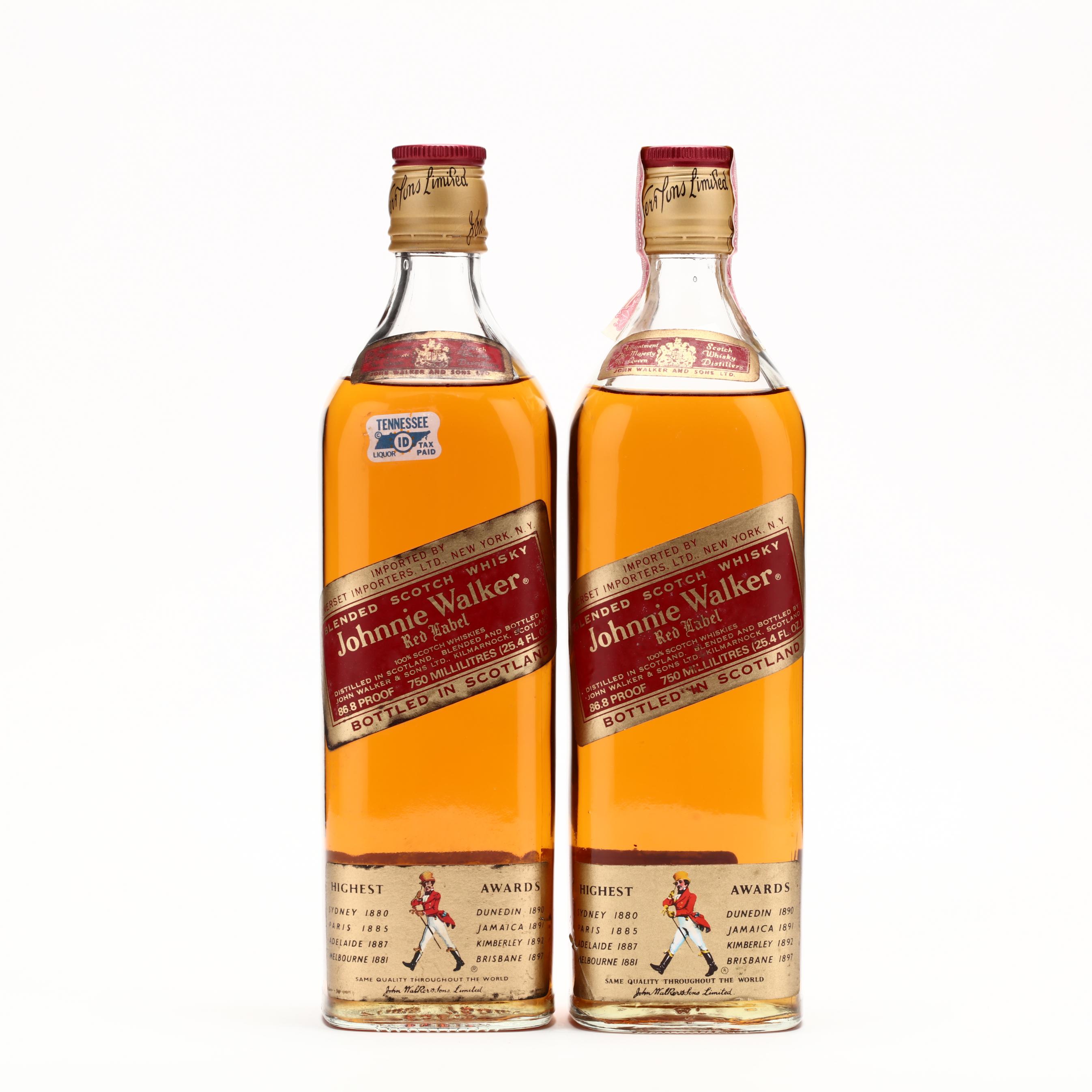 Johnnie Walker Blended Scotch Whisky Red Label (Lot 3103