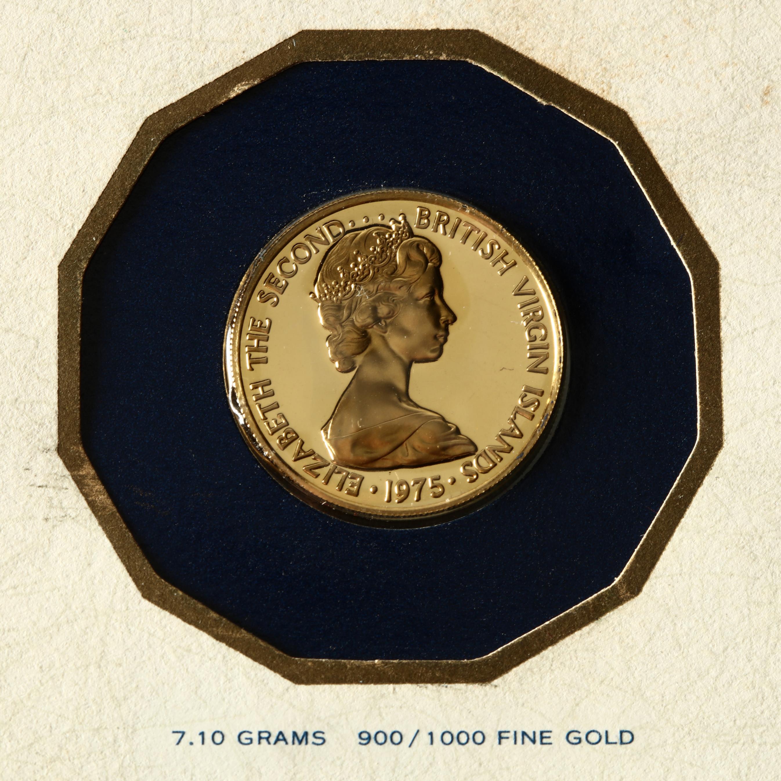 British Virgin Islands, 1975 $100 Proof Gold Coin (Lot 1239 - Fine 
