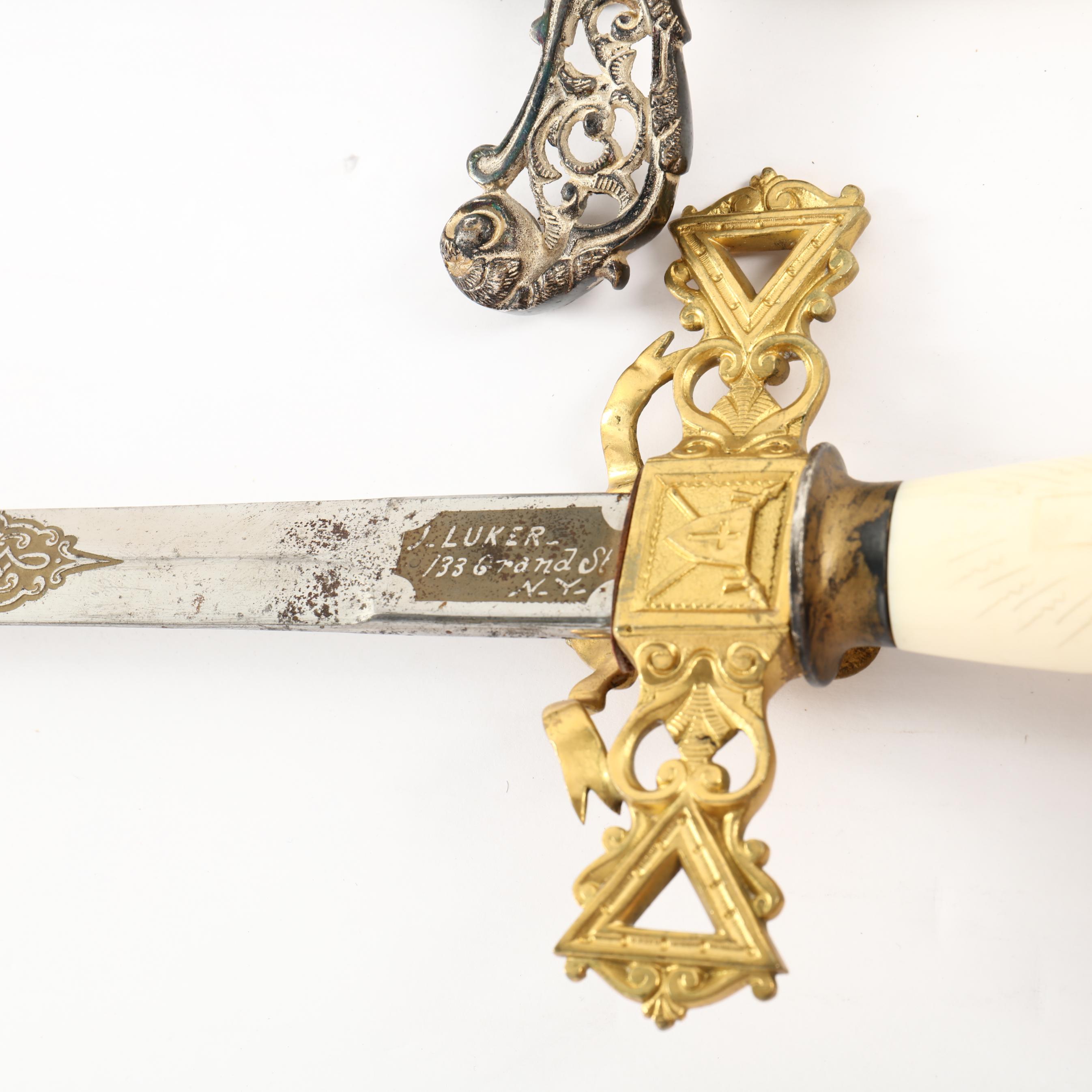 Knight Templar Past Commander Sword