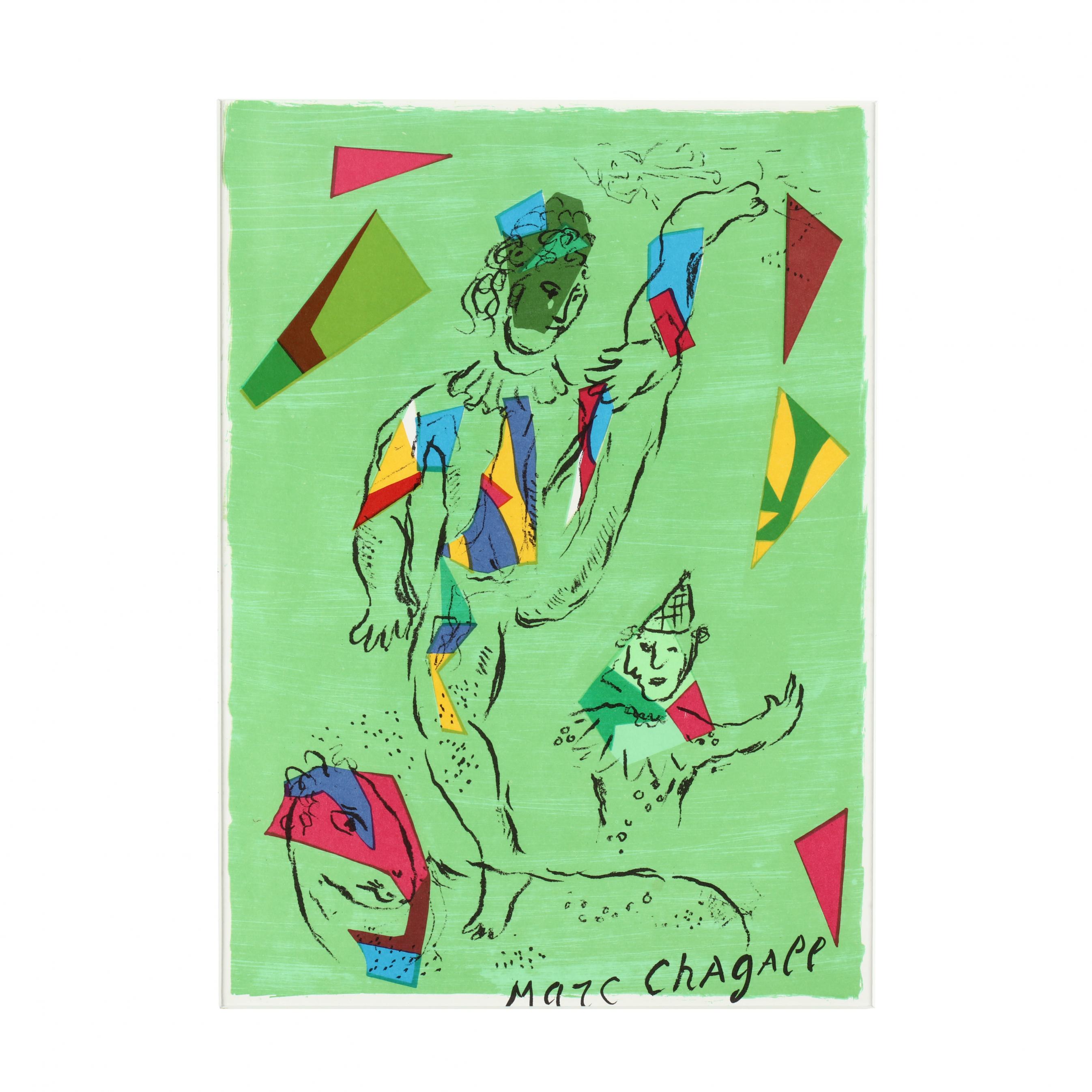 Marc Chagall (French/Russian, 1887–1985), L'Acrobat Vert (The