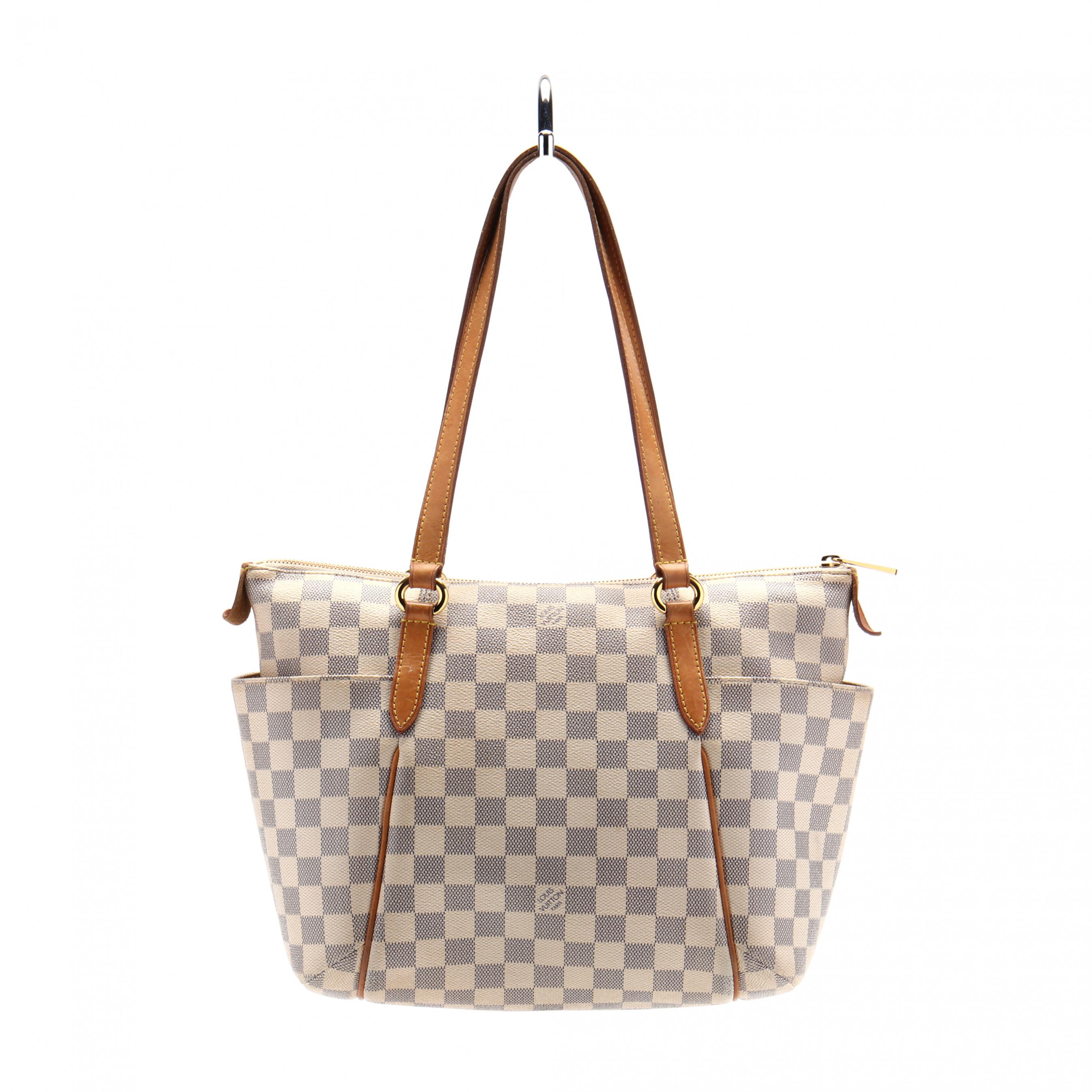 RU-5115　Louis Vuitton　カバメゾ　トート Louis Vuitton Cabas Mezzo Shoulder Tote Bag Used