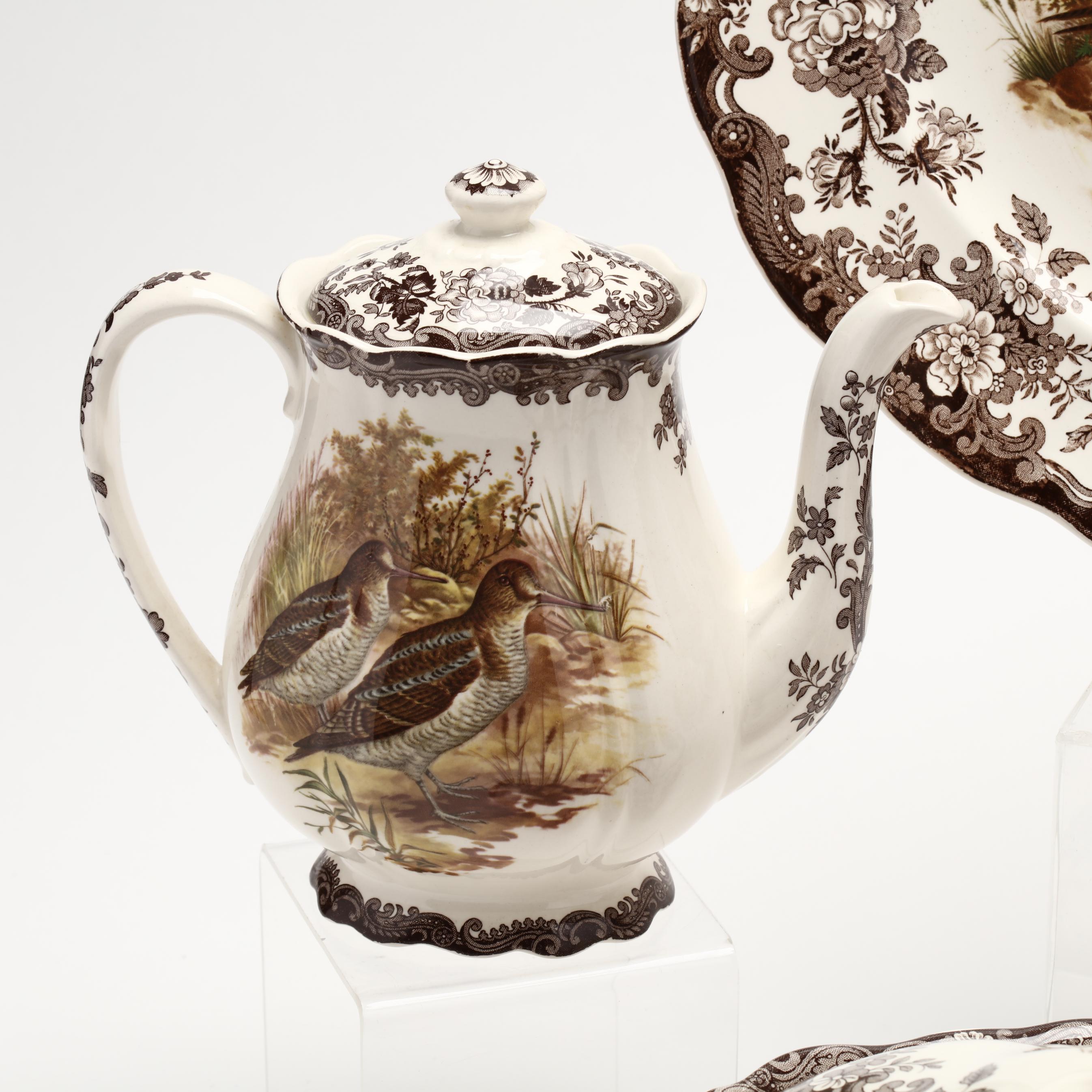 Royal Worcester, Palissy, Four Game Bird Serving Pieces (Lot 292