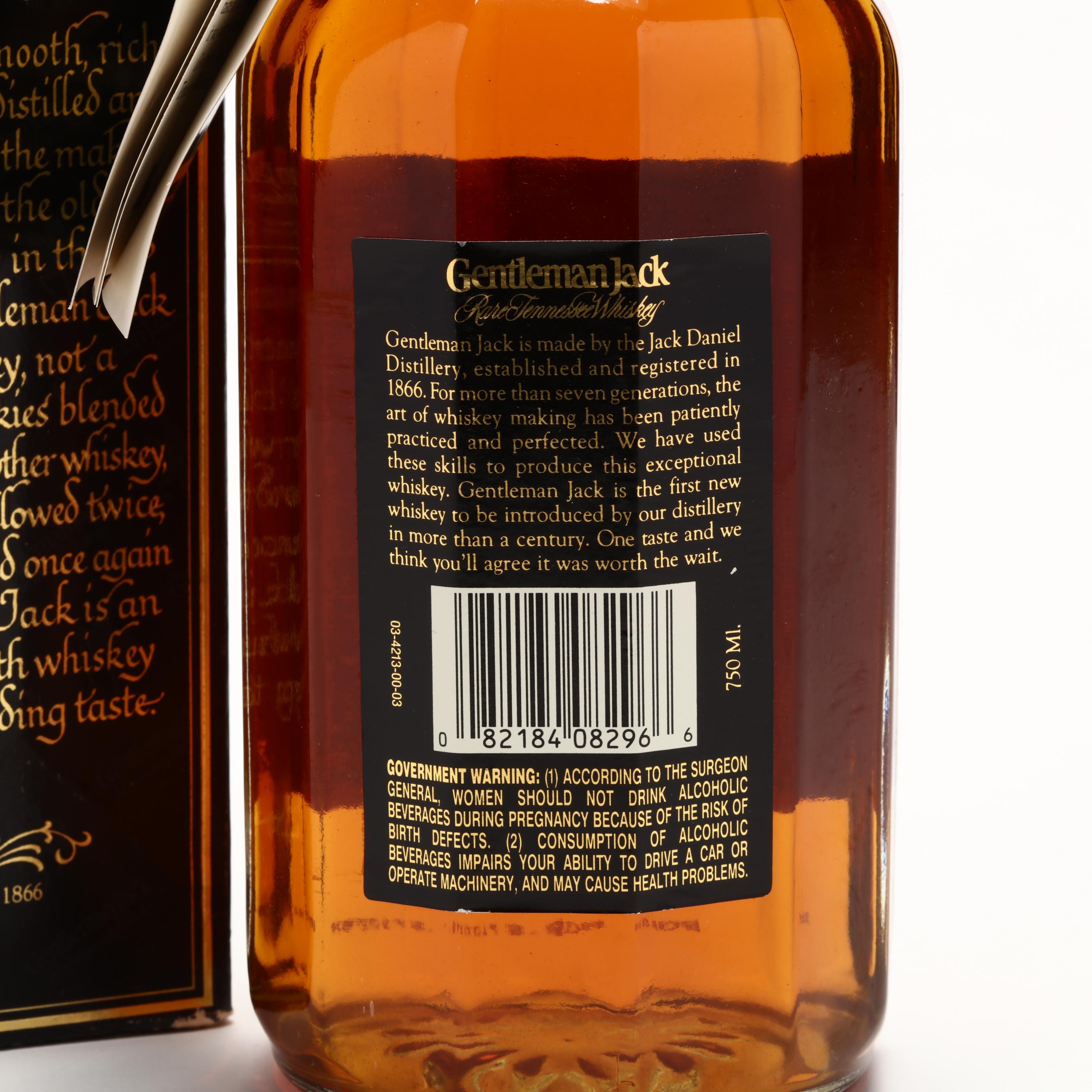 Gentleman Jack (Jack Daniels) Rare Tennessee Whiskey (Lot