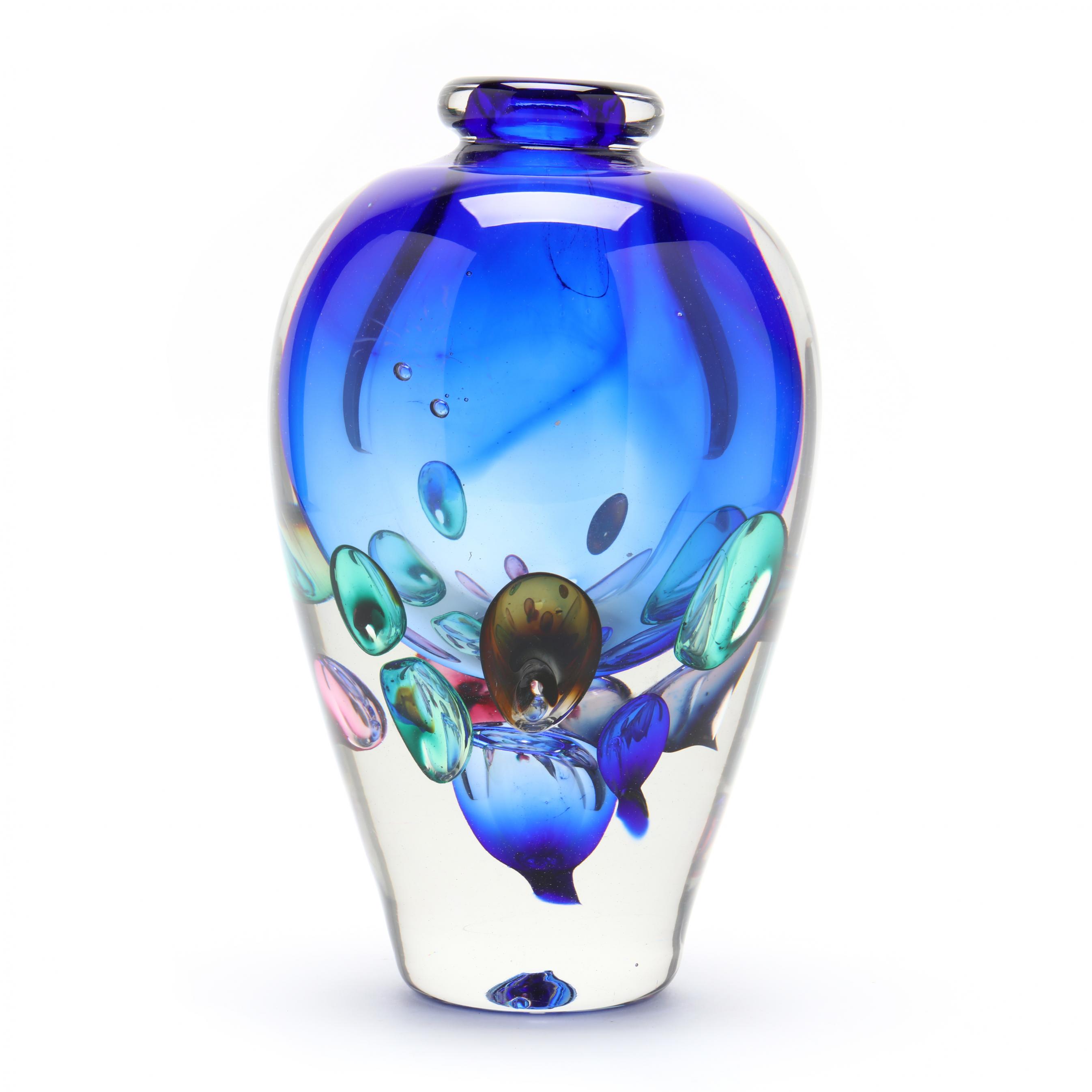 Jean-Claude Novaro (French, b. 1943), Art Glass Vase (Lot 1156