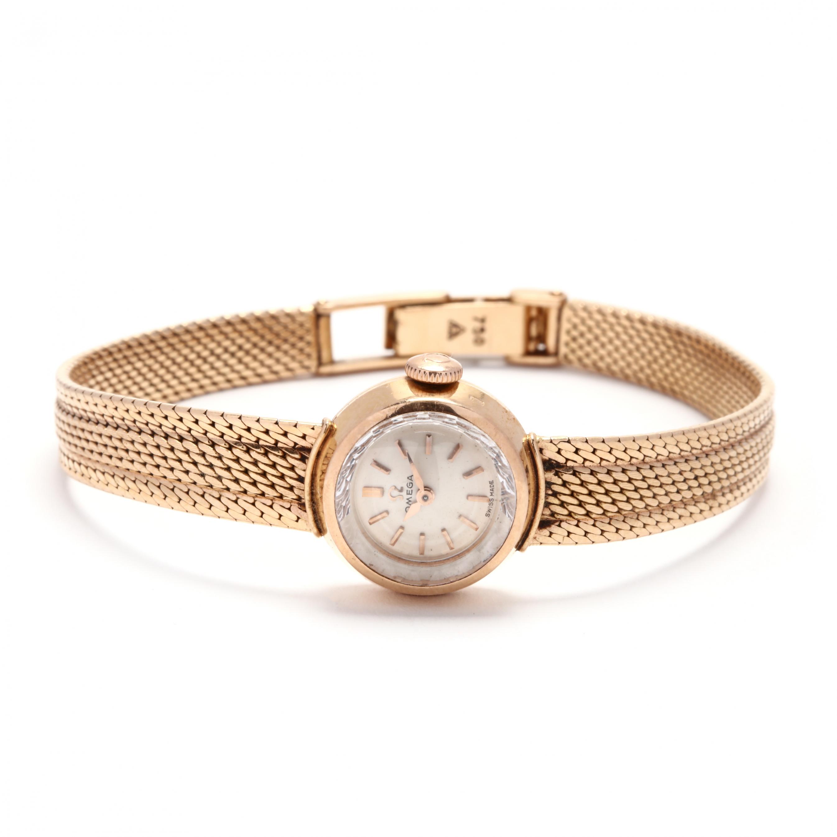 Genuine OMEGA Women's 5895/156 Lug 14mm Watch Band Bracelet