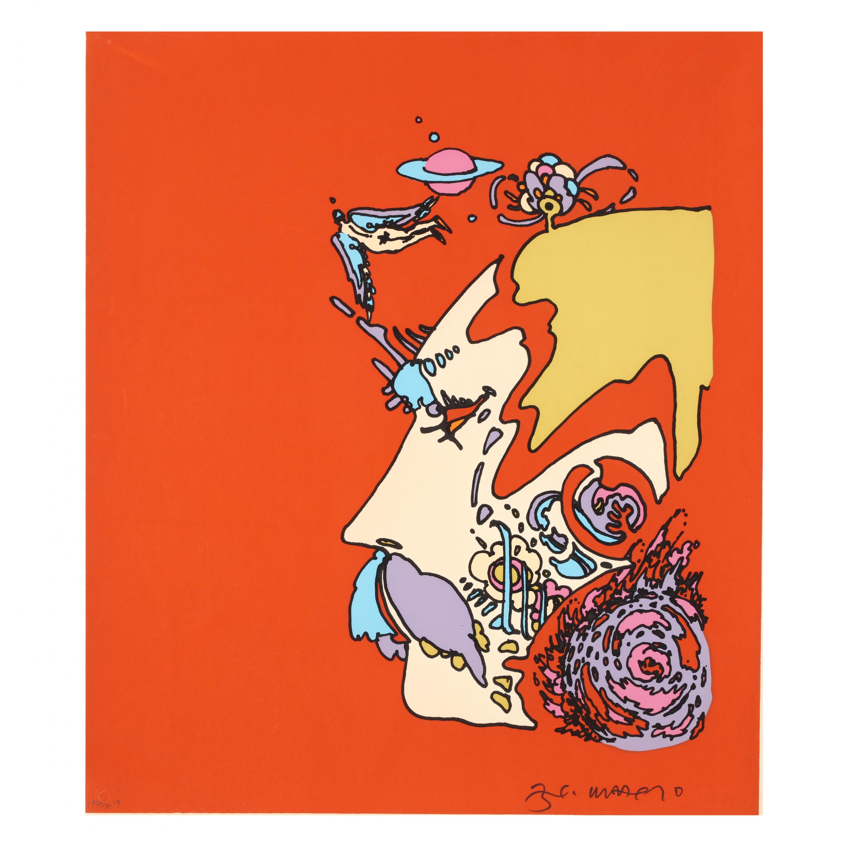 Peter Max (American, born 1937), Astral Thinker (Lot 1056 - Modern