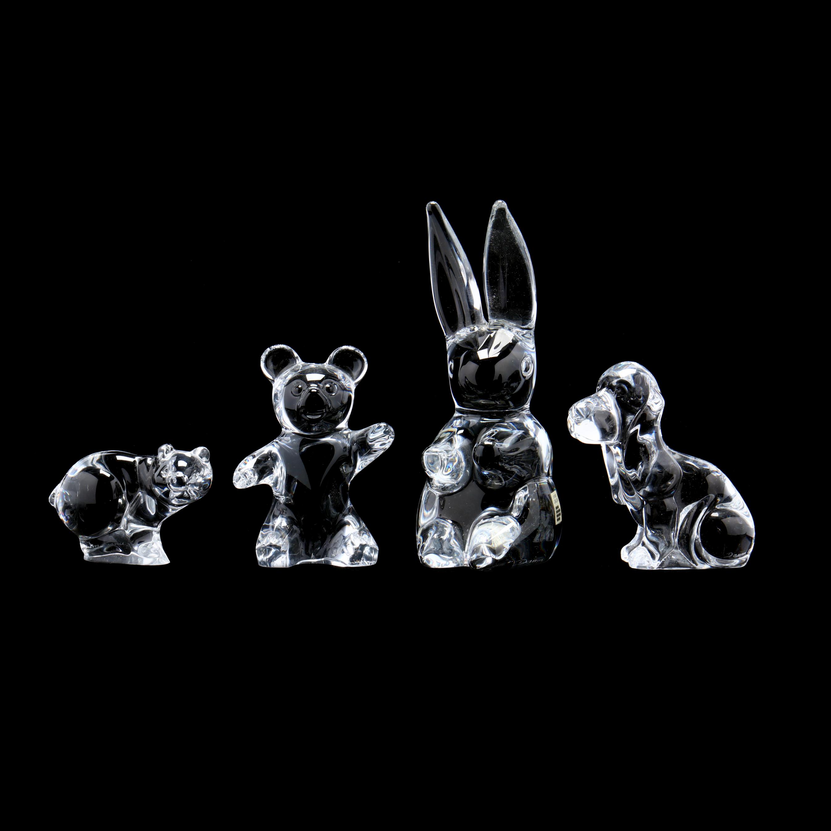 Daum, Four Crystal Animals (Lot 1290 - Modern Art & Design, Fine