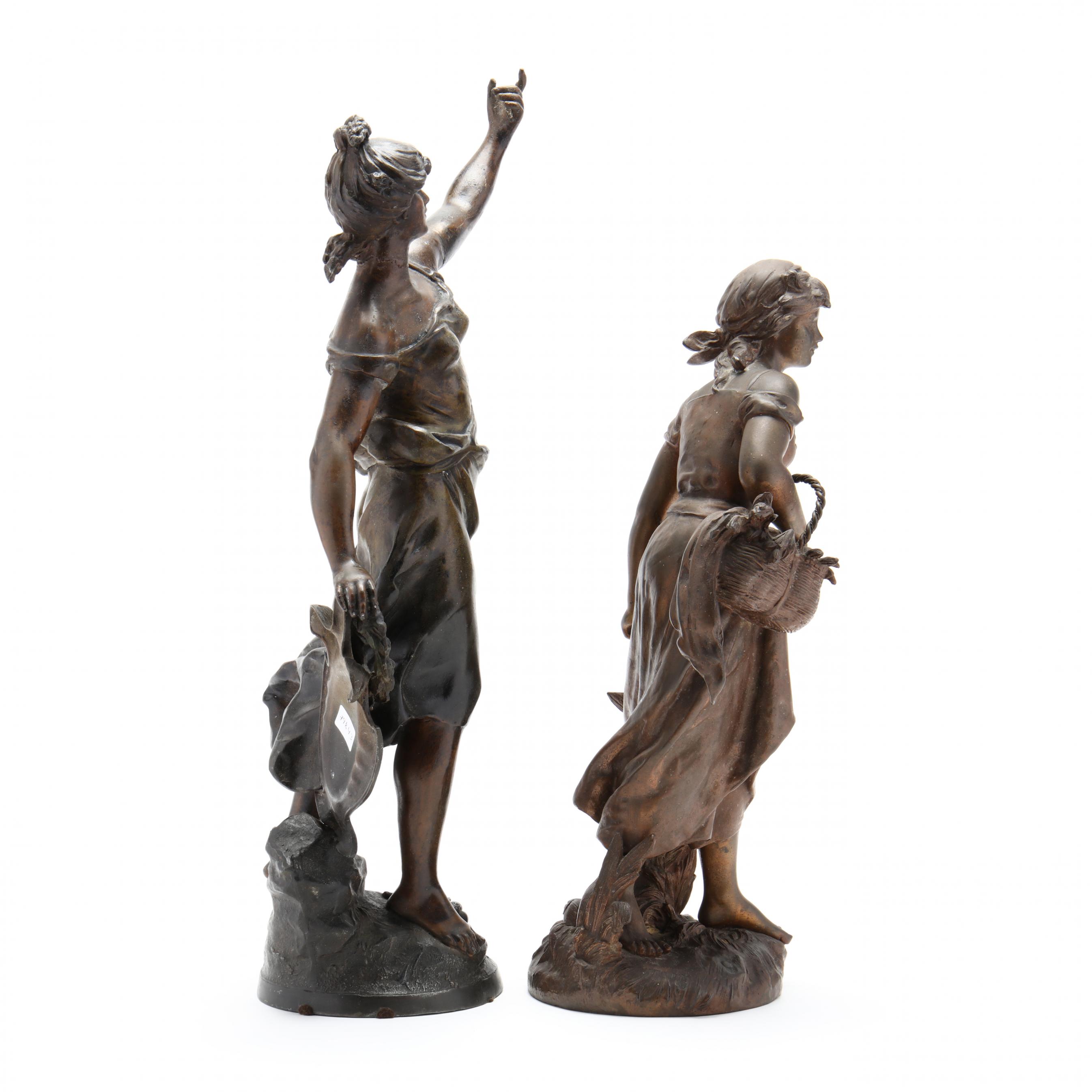 after Louis Auguste Moreau (French, 1855-1919), Two Allegorical