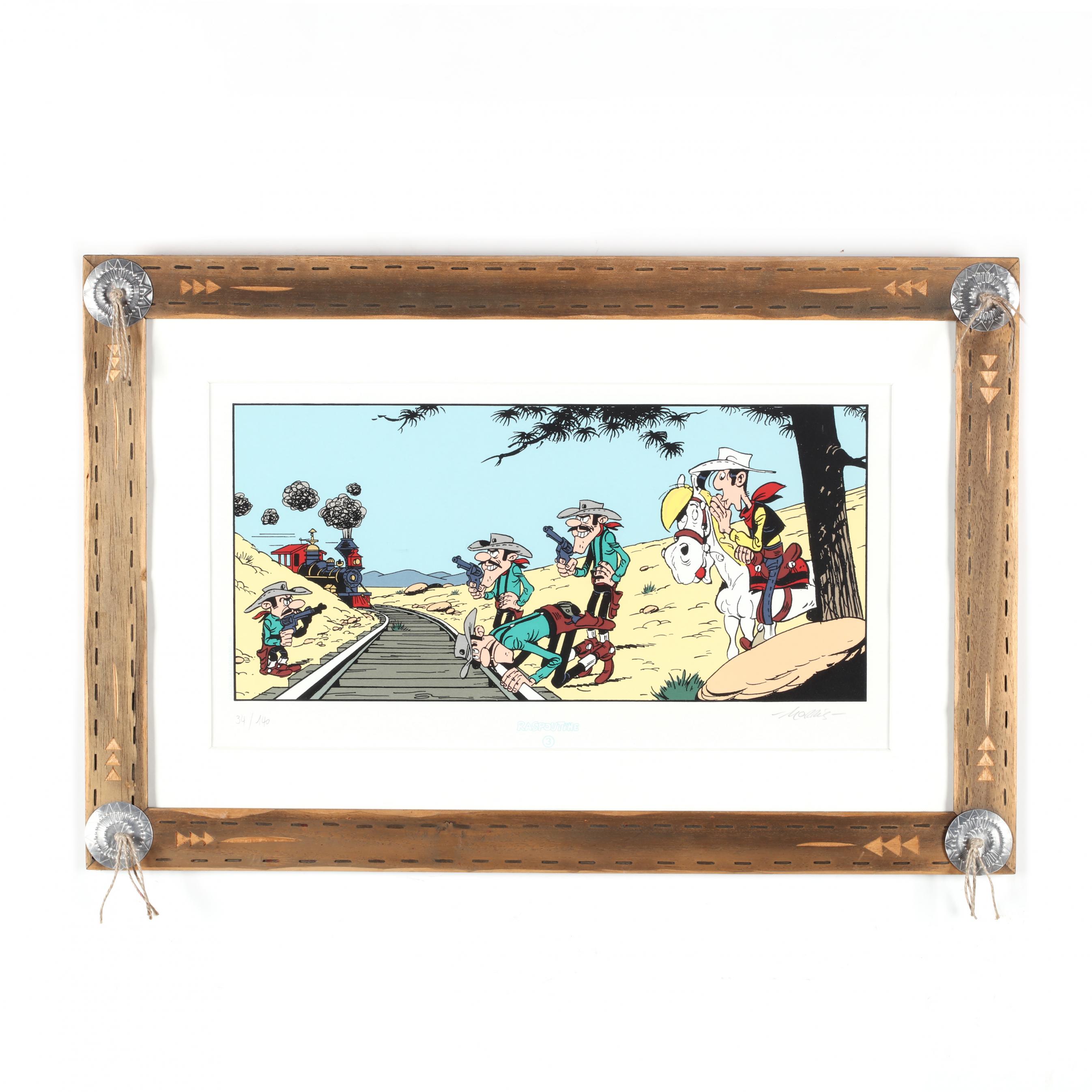 ルーク ベスト Luke Best原画　（フレーム込） 紙版画 Framed 