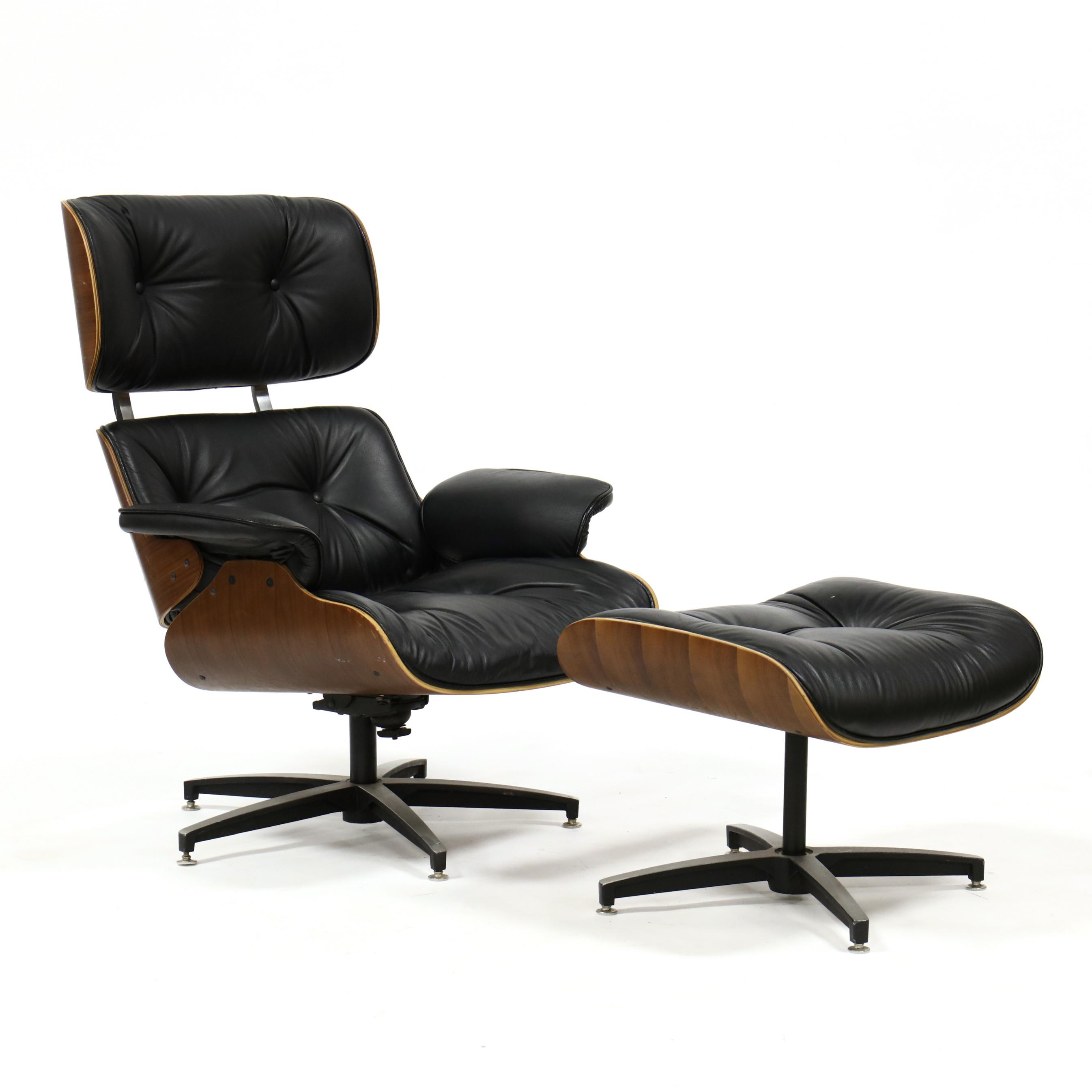 Frank Doerner, Eames Style Lounge Chair and Ottoman (Lot 1267