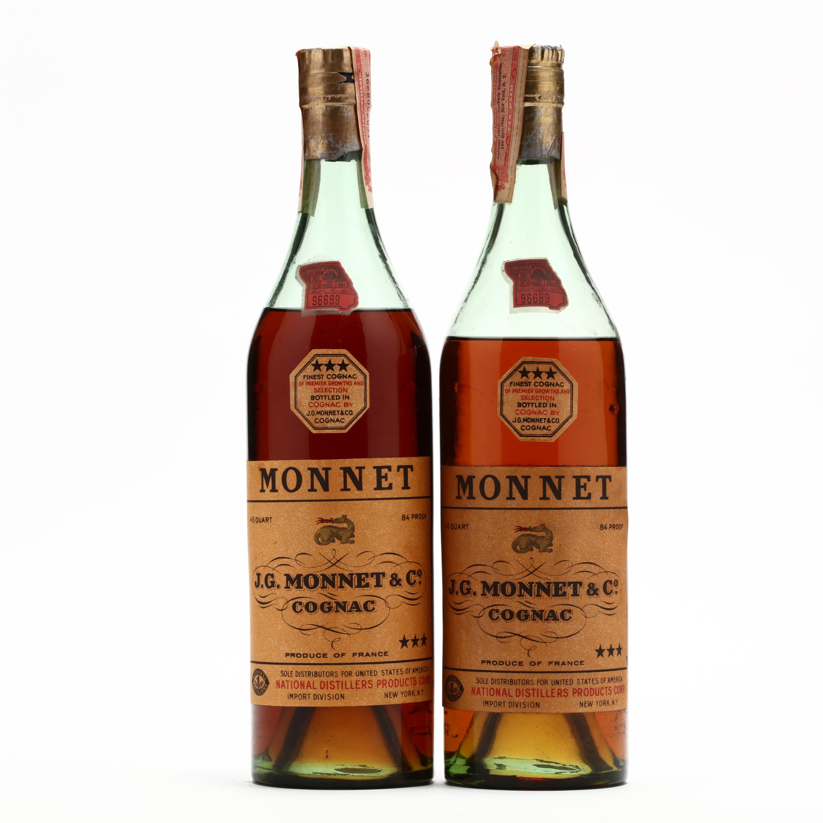 Monnet Three Star Cognac (Lot 6096 - Rare SpiritsSep 18, 2020, 1:00pm)