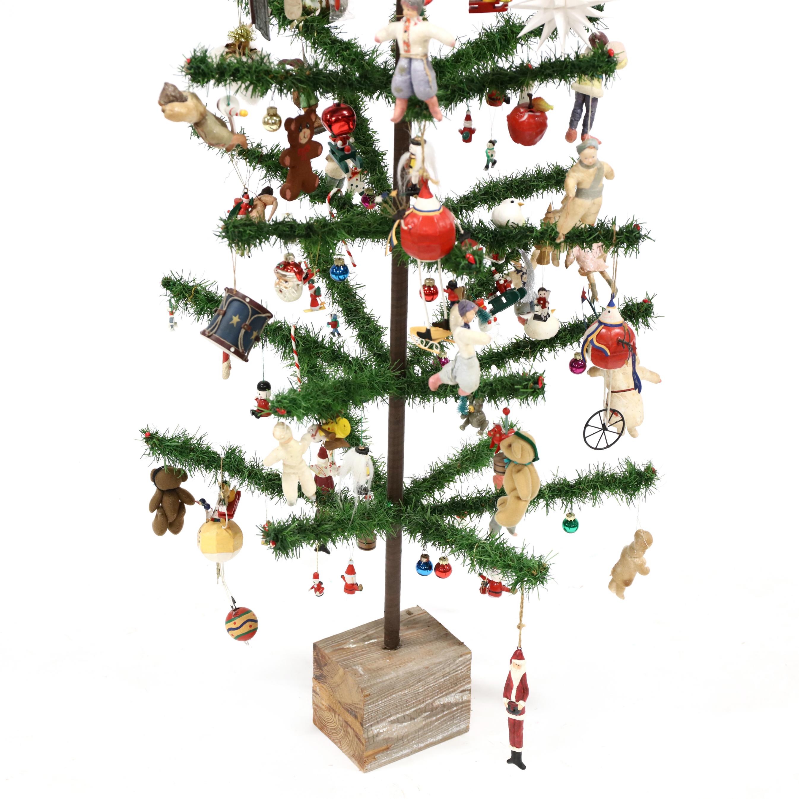 3392 Santa with Baby Forest Animals Tree Topper – The Enriched Stitch