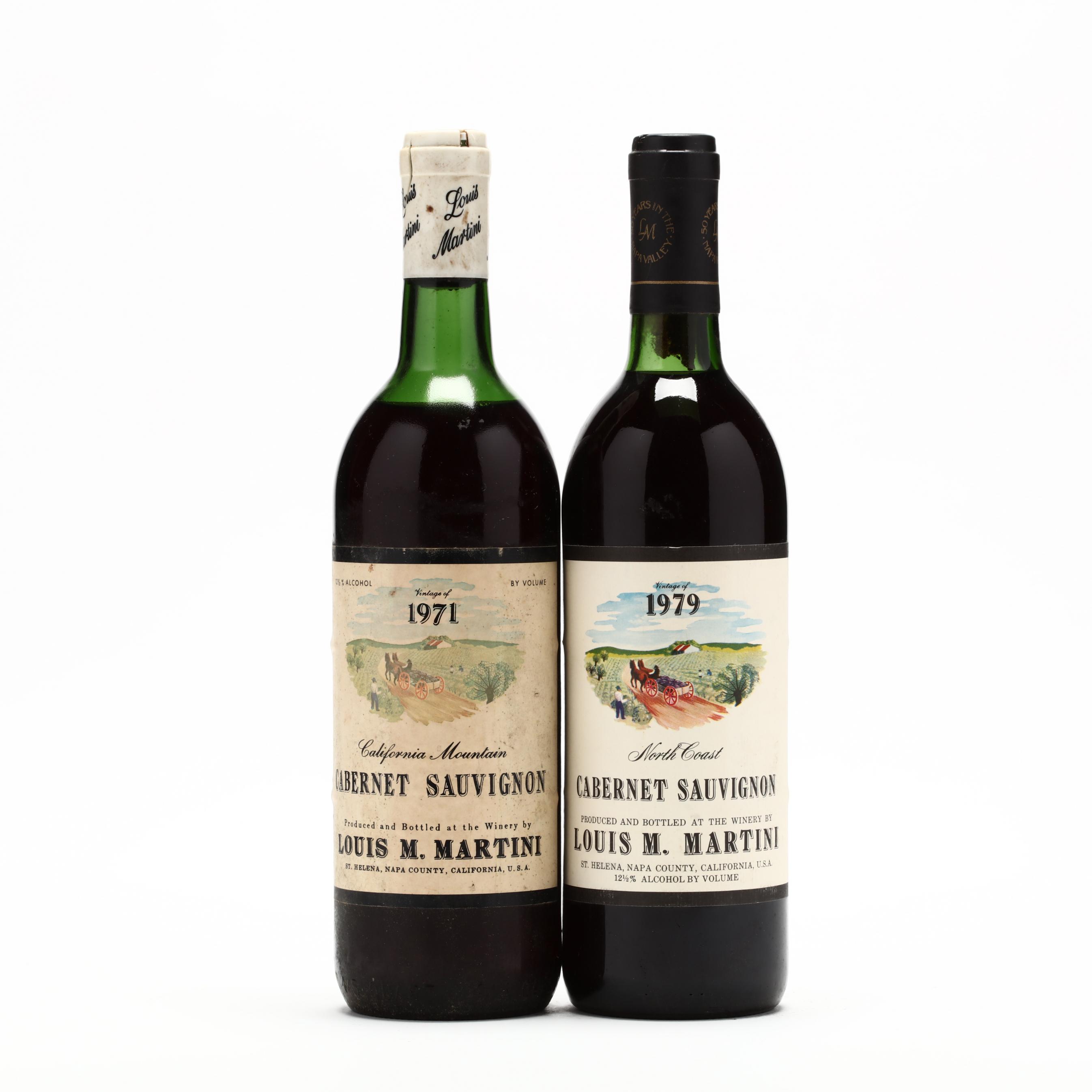 1971 & 1979 Louis M. Martini (Lot 5221 - Fine WineSep 17, 2020, 1