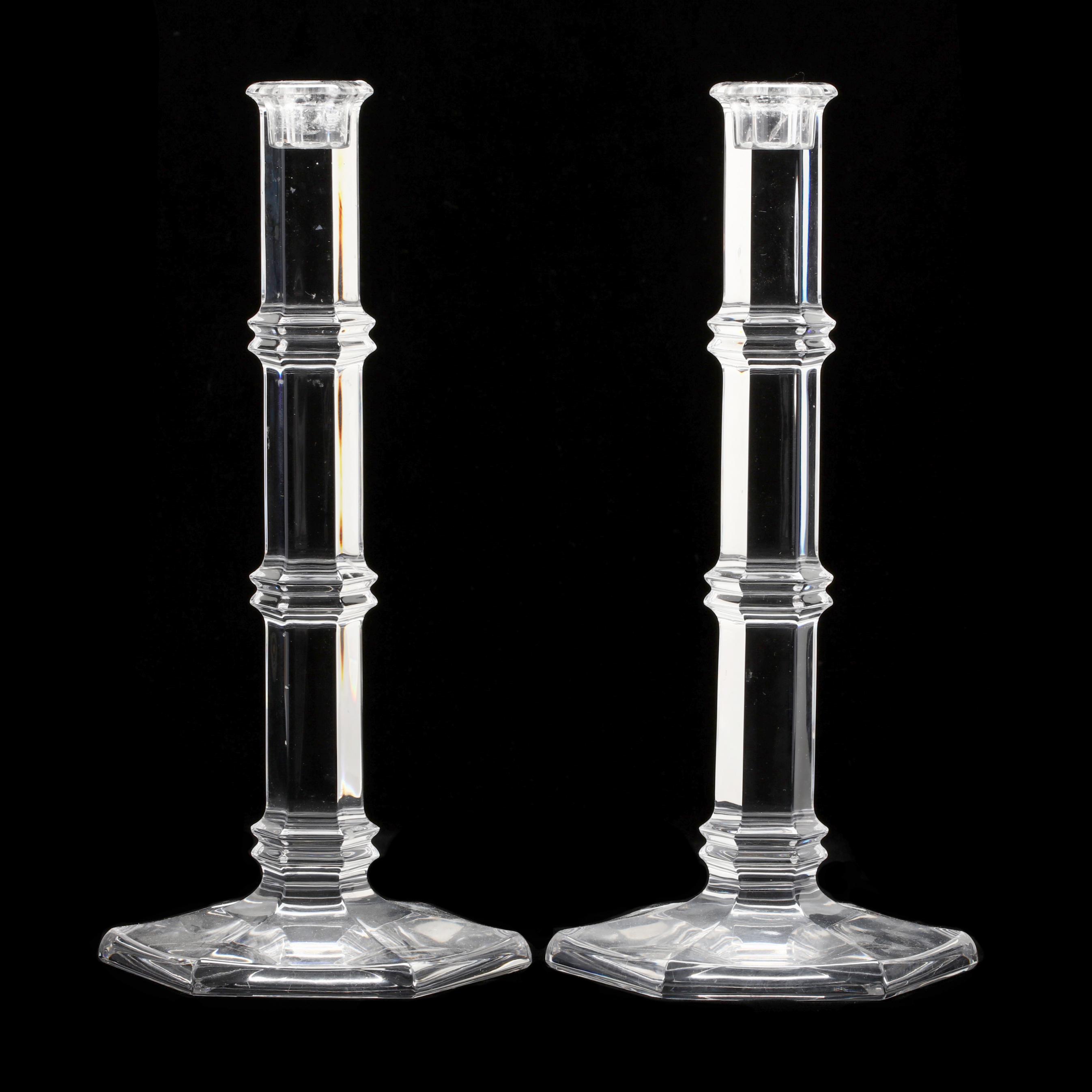 Tiffany & Co., Pair of Windham Crystal Candlesticks (Lot 2128 - )