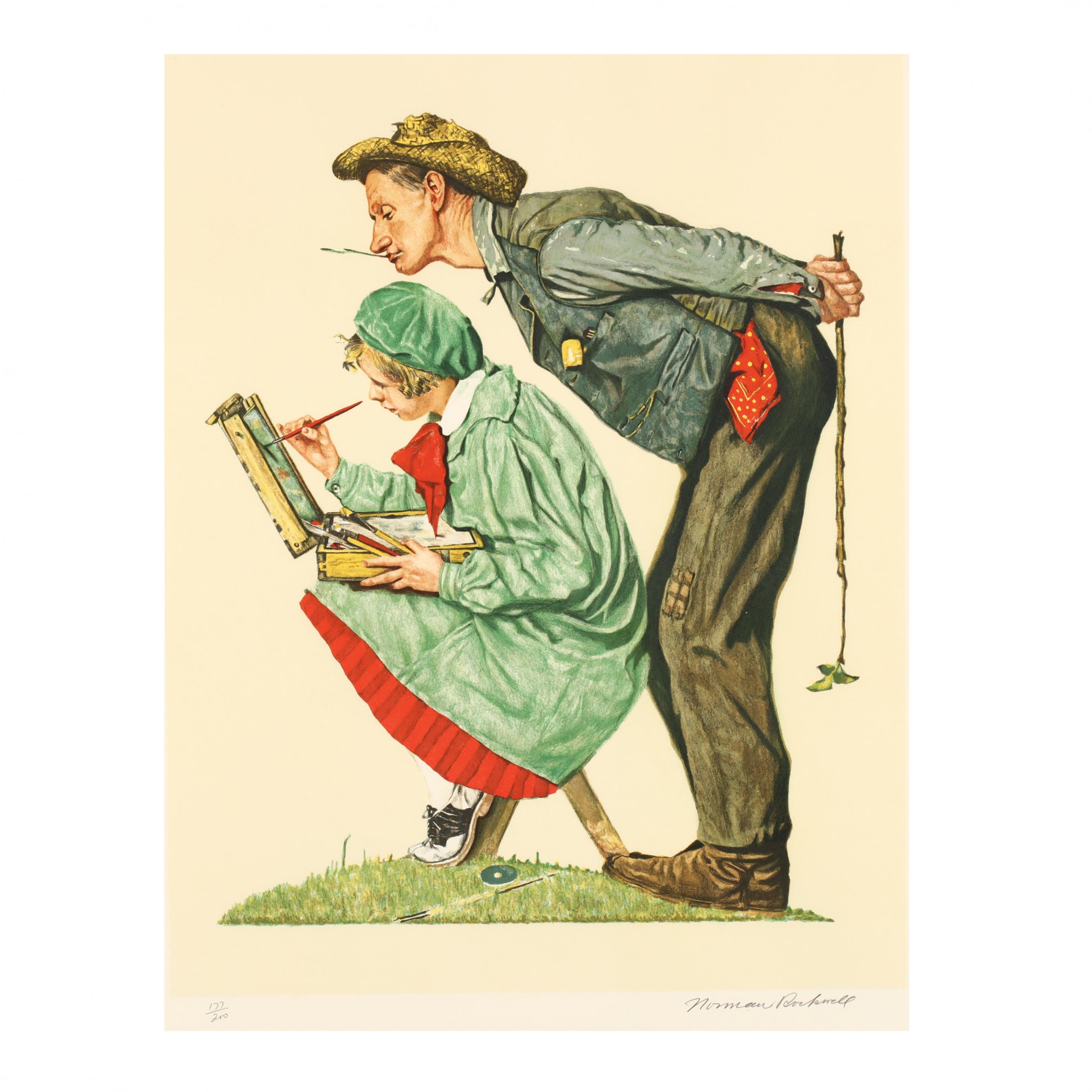 Norman Rockwell (American, 1894–1978), Hayseed Critic (Lot