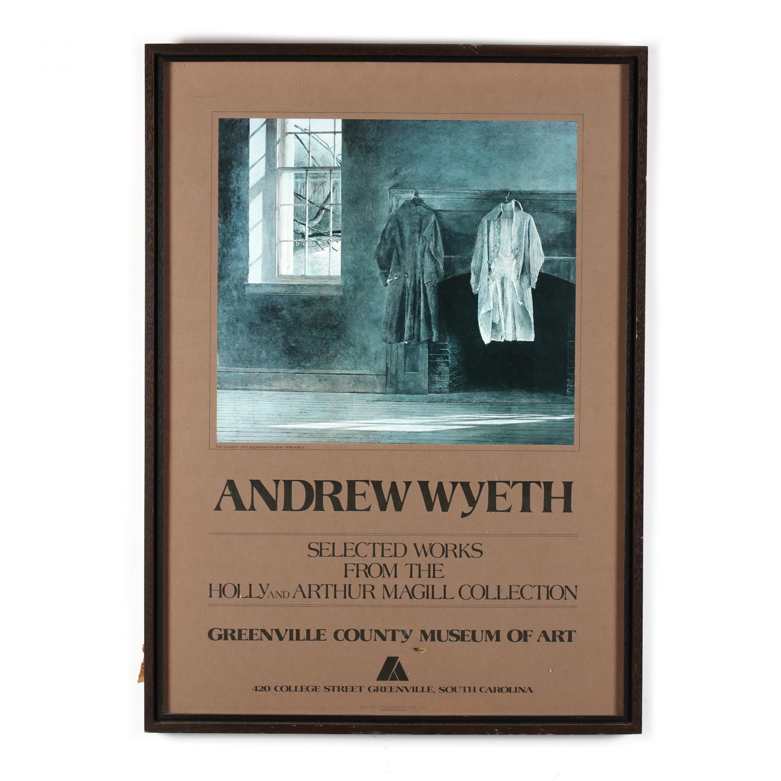 A Vintage Andrew Wyeth Exhibition Poster (Lot 1515 - Asian Arts