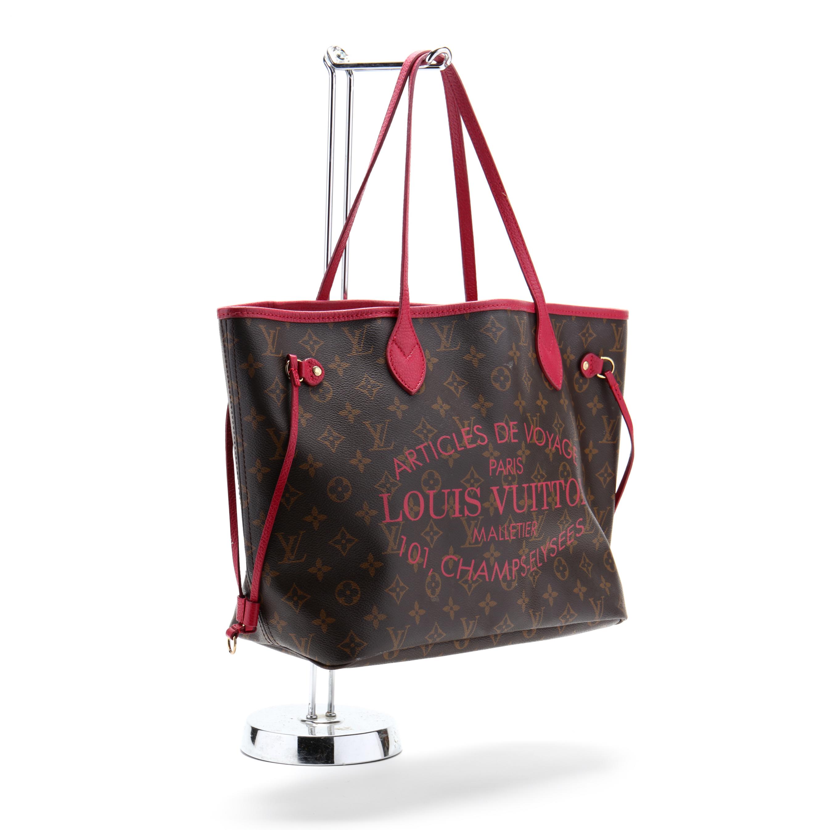 Louis Vuitton Limited Edition Fuchsia Monogram Ikat Neverfull MM