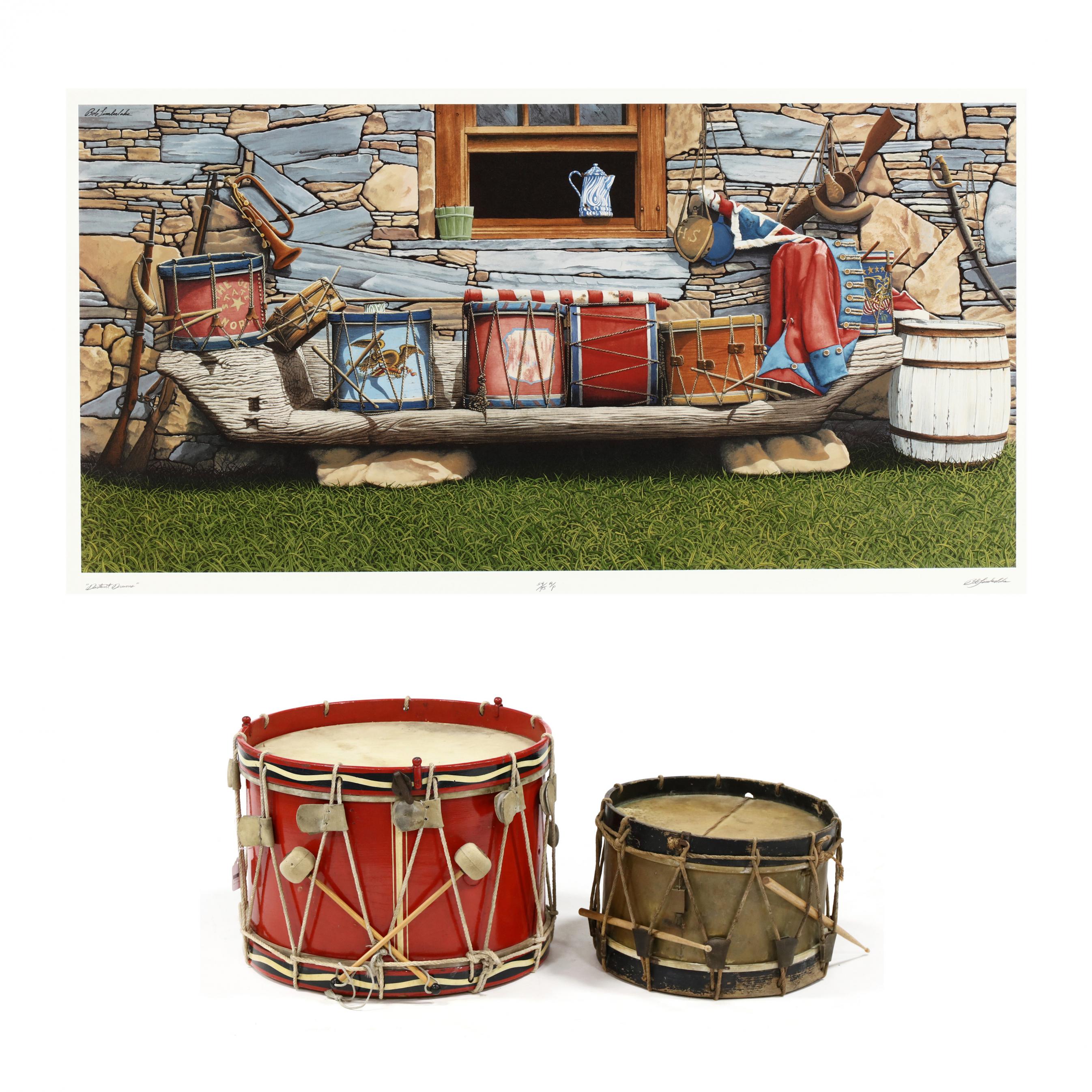 Bob Timberlake (NC, born 1937), Distant Drums (with two models