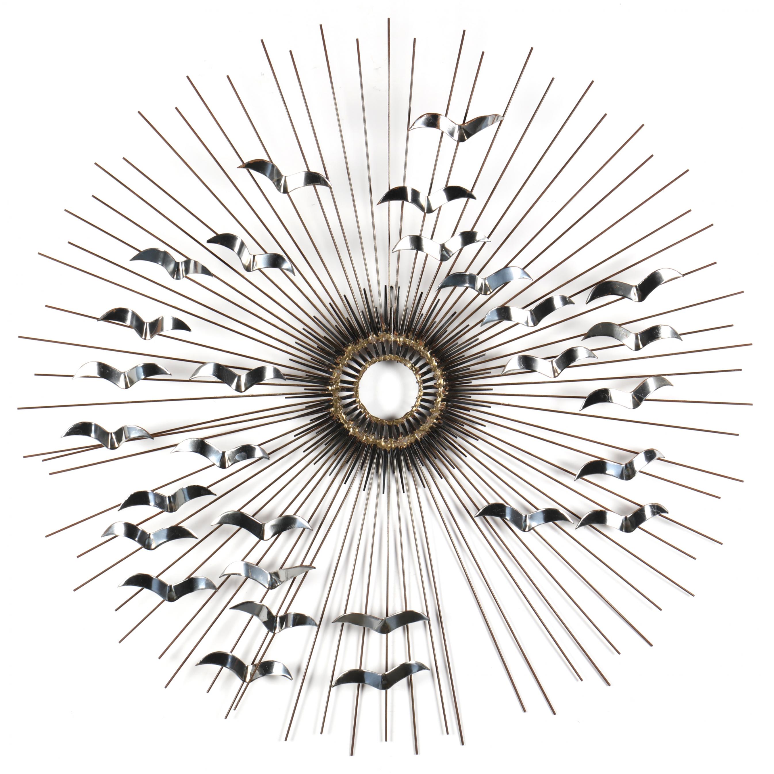 att. Curtis Jere, Sunburst with Birds Wall Sculpture (Lot 3314
